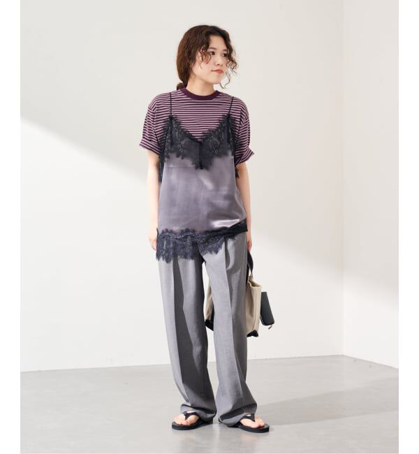 FRAMeWORK「≪追加≫撥水強撚PEバレルパンツ」|スラックス|