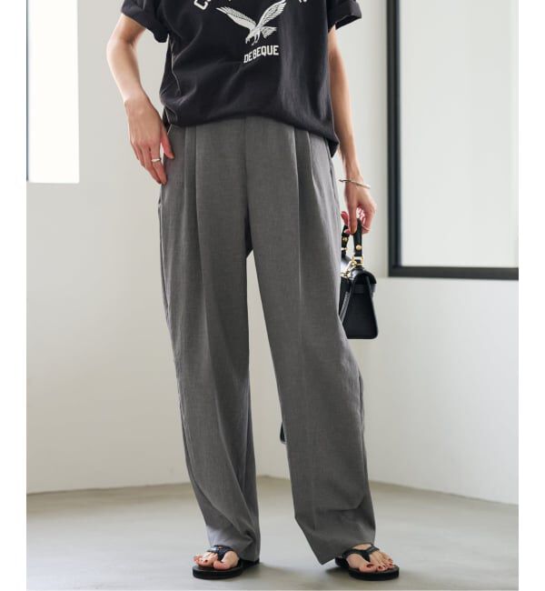 FRAMeWORK「≪追加≫撥水強撚PEバレルパンツ」|スラックス|