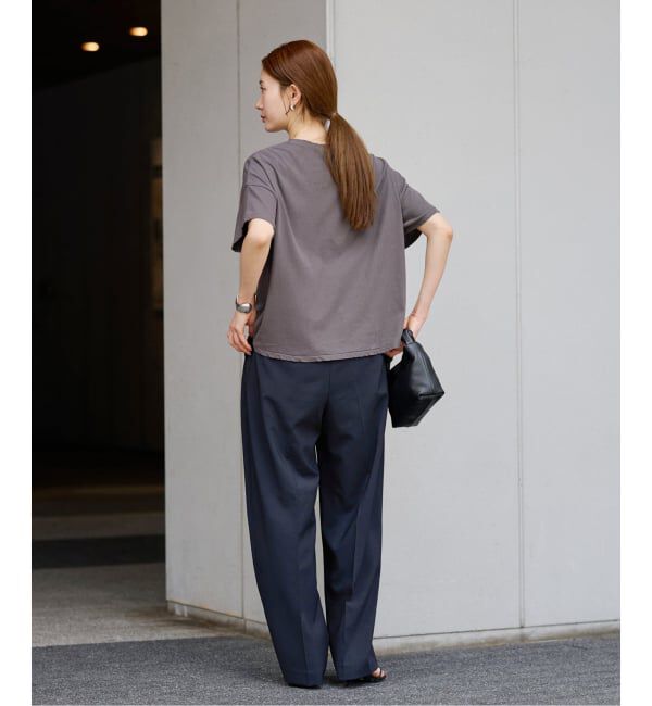 FRAMeWORK「≪追加≫撥水強撚PEバレルパンツ」|スラックス|