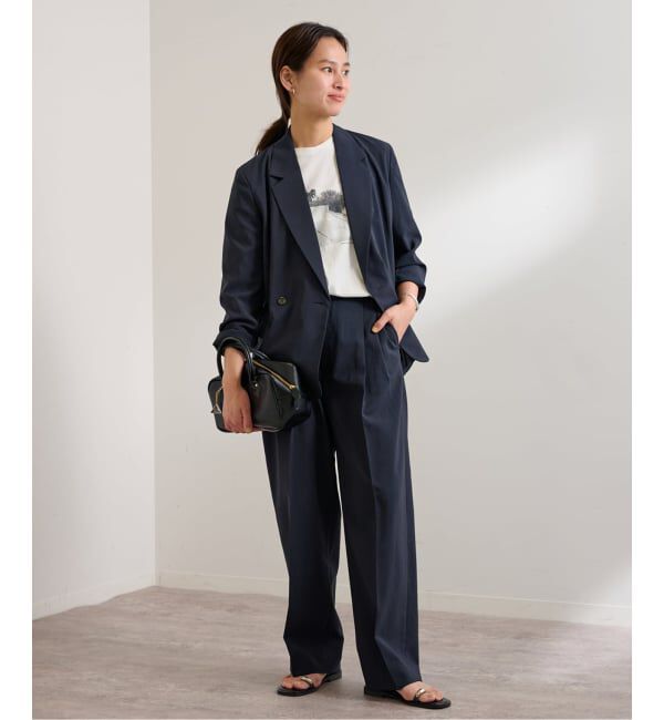 FRAMeWORK「≪追加≫撥水強撚PEバレルパンツ」|スラックス|