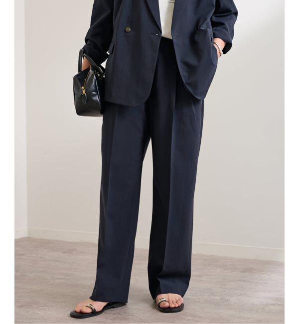 FRAMeWORK「≪追加≫撥水強撚PEバレルパンツ」|スラックス|