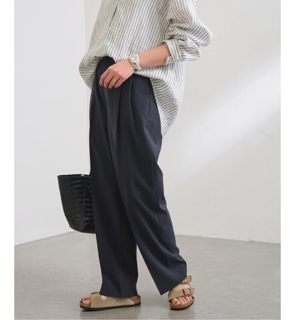 FRAMeWORK「≪追加≫撥水強撚PEバレルパンツ」|スラックス|