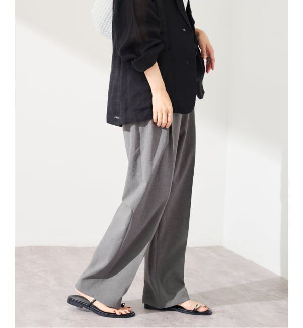 FRAMeWORK「≪追加≫撥水強撚PEバレルパンツ」|スラックス|