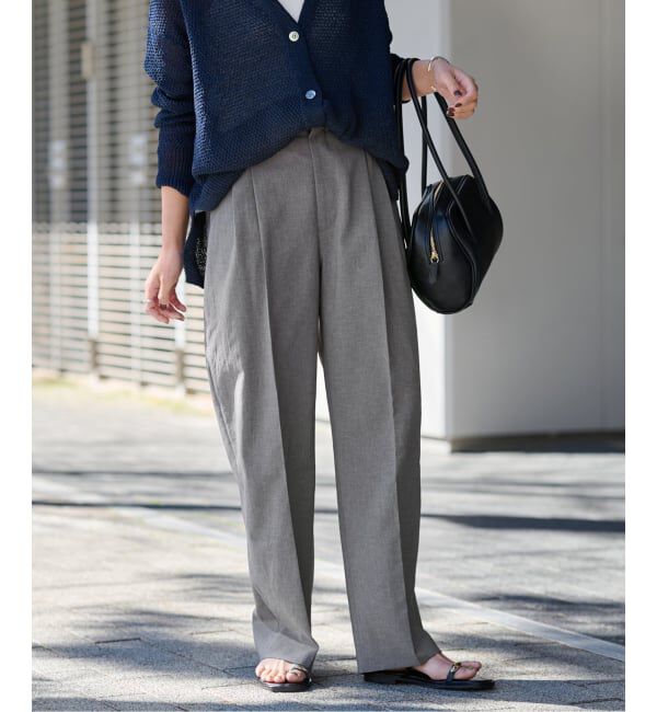 FRAMeWORK「≪追加≫撥水強撚PEバレルパンツ」|スラックス|