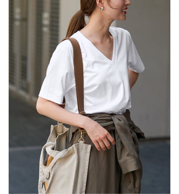 FRAMeWORK「≪追加≫LOEFF/ロエフ 別注 Vネック TEE」|Tシャツ・カットソー|