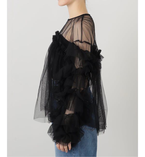  「《追加3》デコラティブチュールトップス」|シャツ・ブラウス|