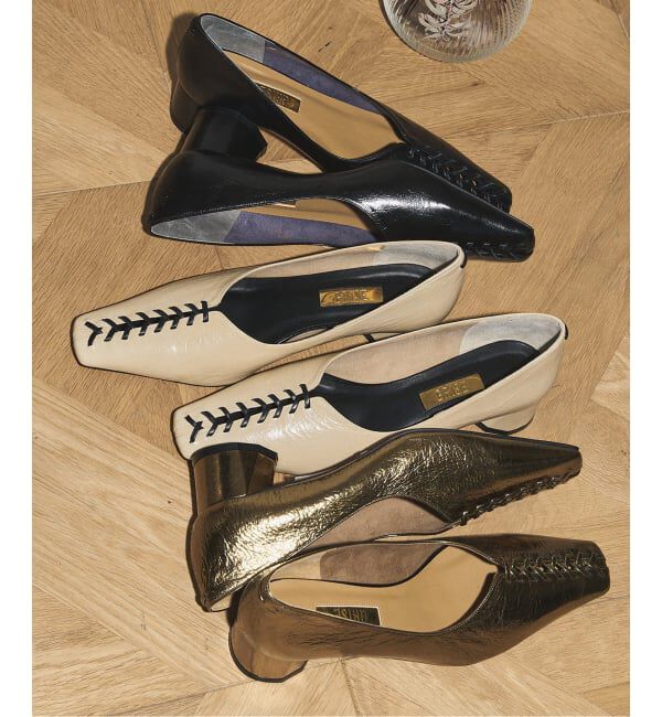 GRISE「《追加》GRISE4cmレザーBRAIDEDパンプス」|パンプス|