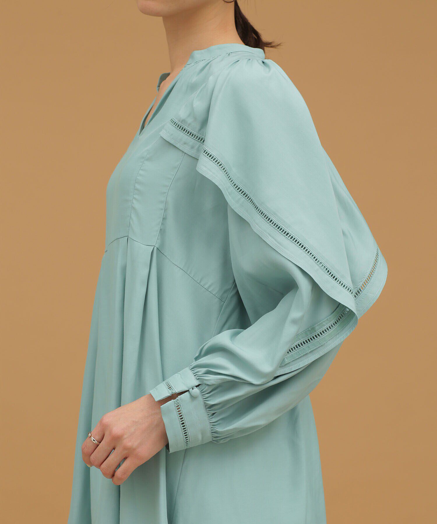 nano･universe「LB.03/ラダーレースタックブラウス 長袖」|シャツ・ブラウス|