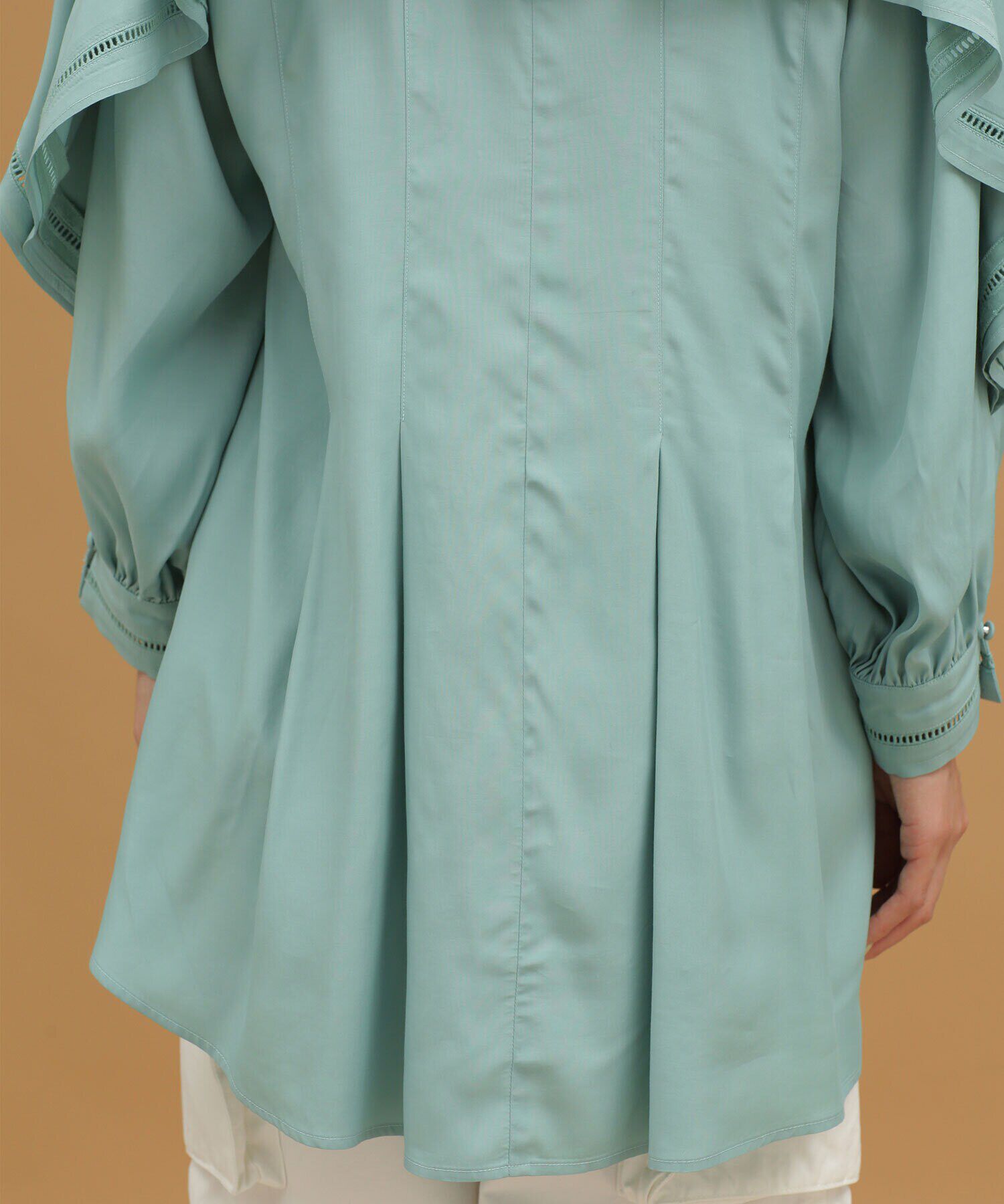 nano･universe「LB.03/ラダーレースタックブラウス 長袖」|シャツ・ブラウス|