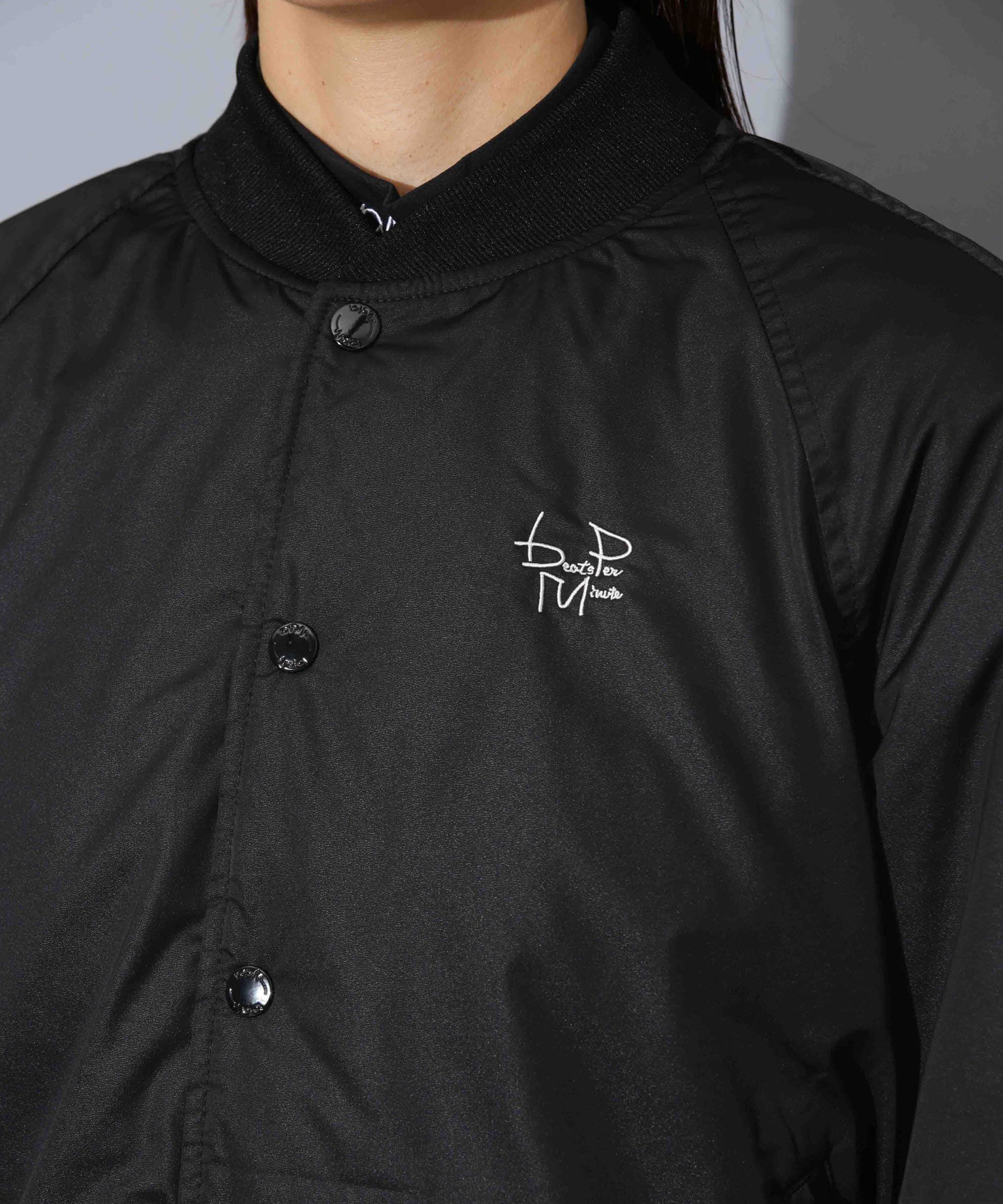 nano･universe「beats per minute/ナイロンサテンスタジャン」|ブルゾン・スタジャン|