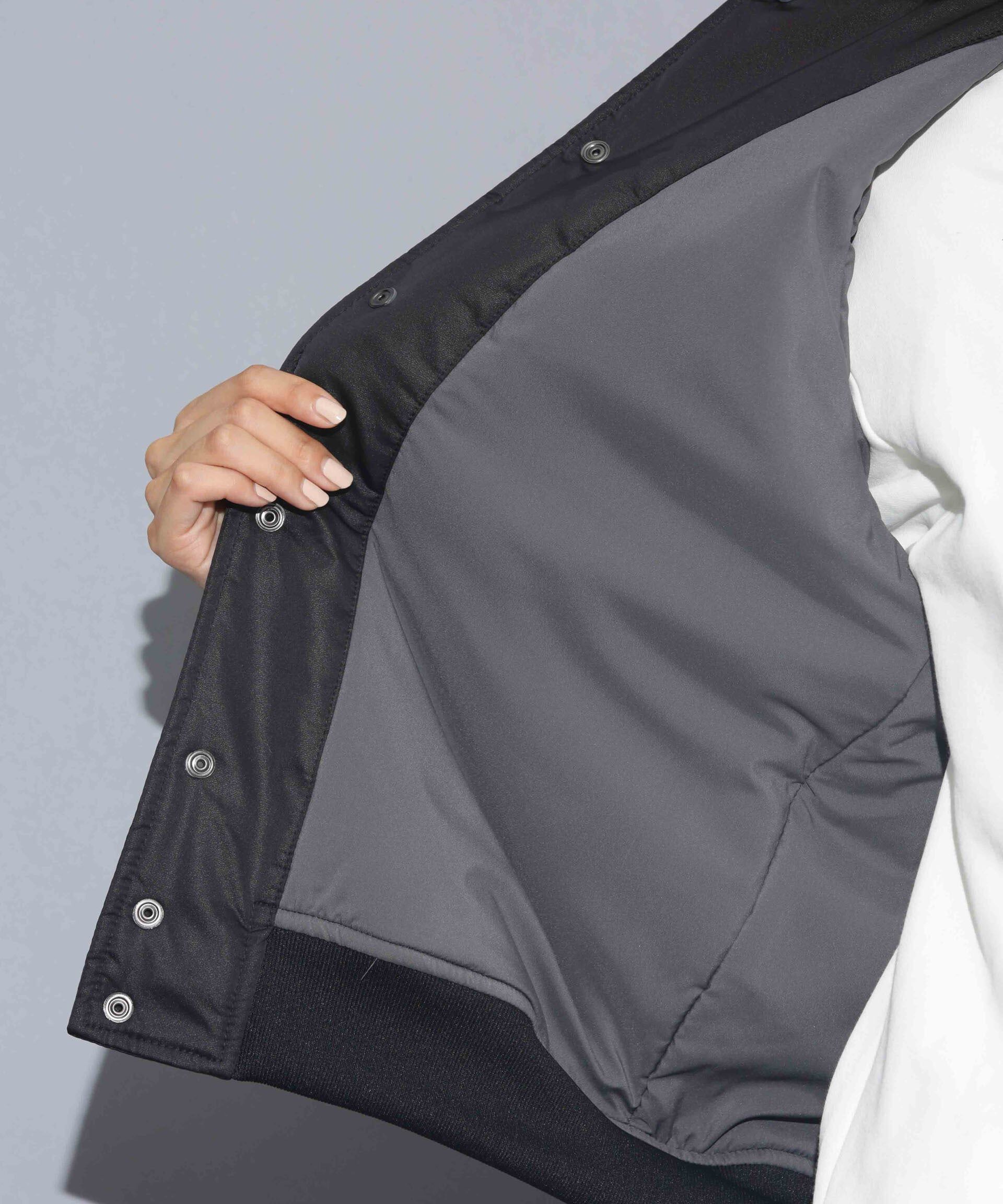 nano･universe「beats per minute/ナイロンサテンスタジャン」|ブルゾン・スタジャン|