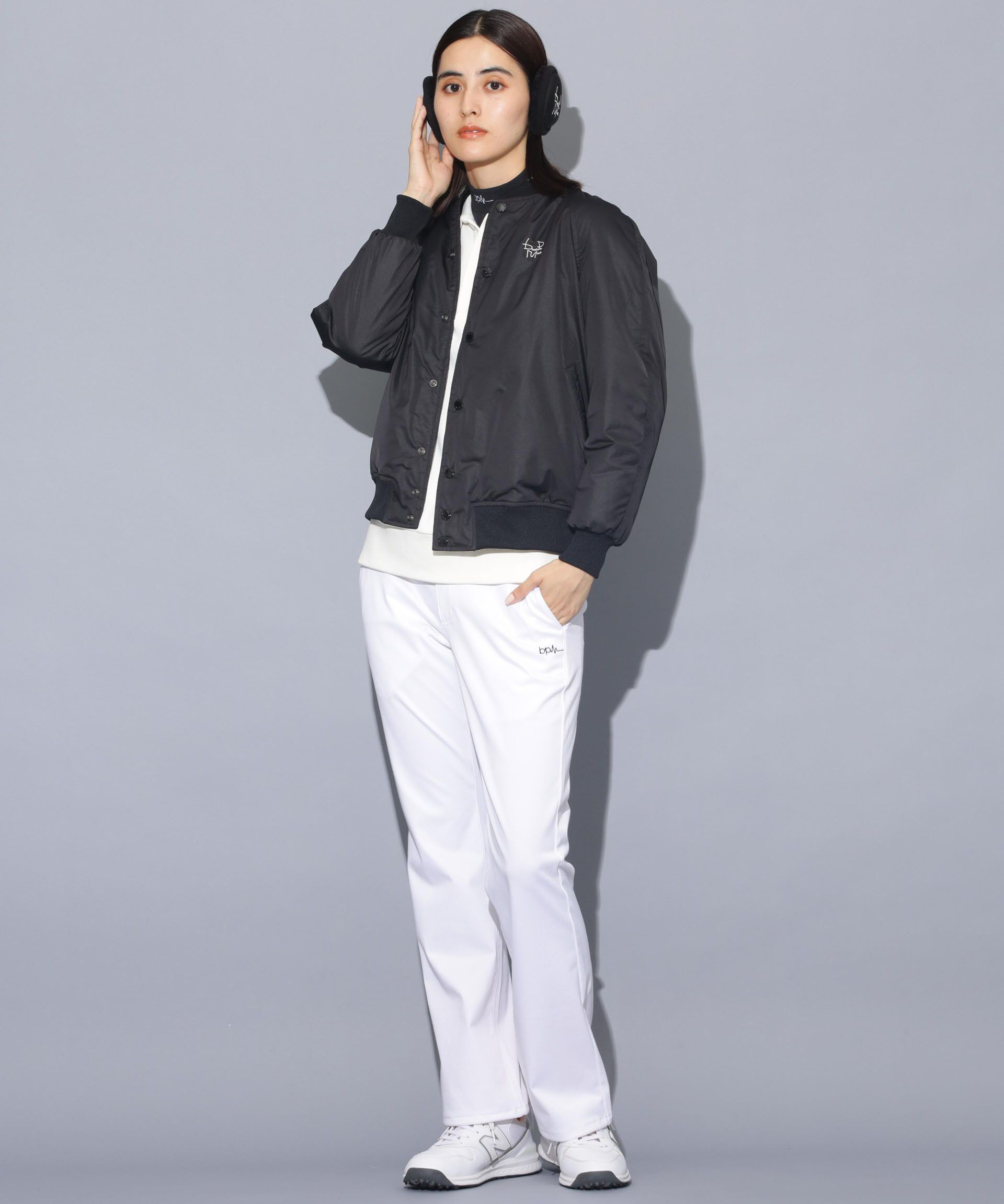 nano･universe「beats per minute/ナイロンサテンスタジャン」|ブルゾン・スタジャン|