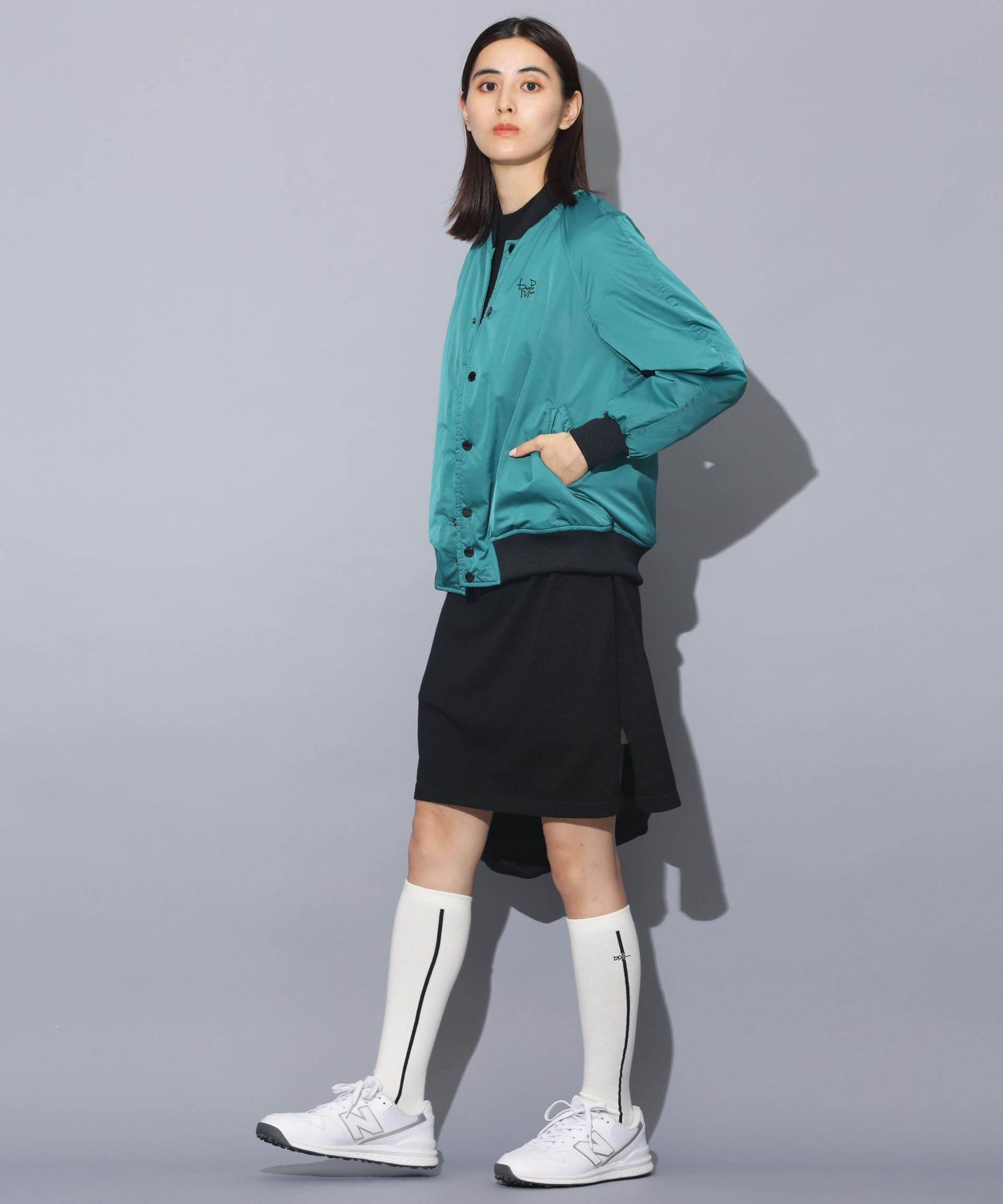 nano･universe「beats per minute/ナイロンサテンスタジャン」|ブルゾン・スタジャン|