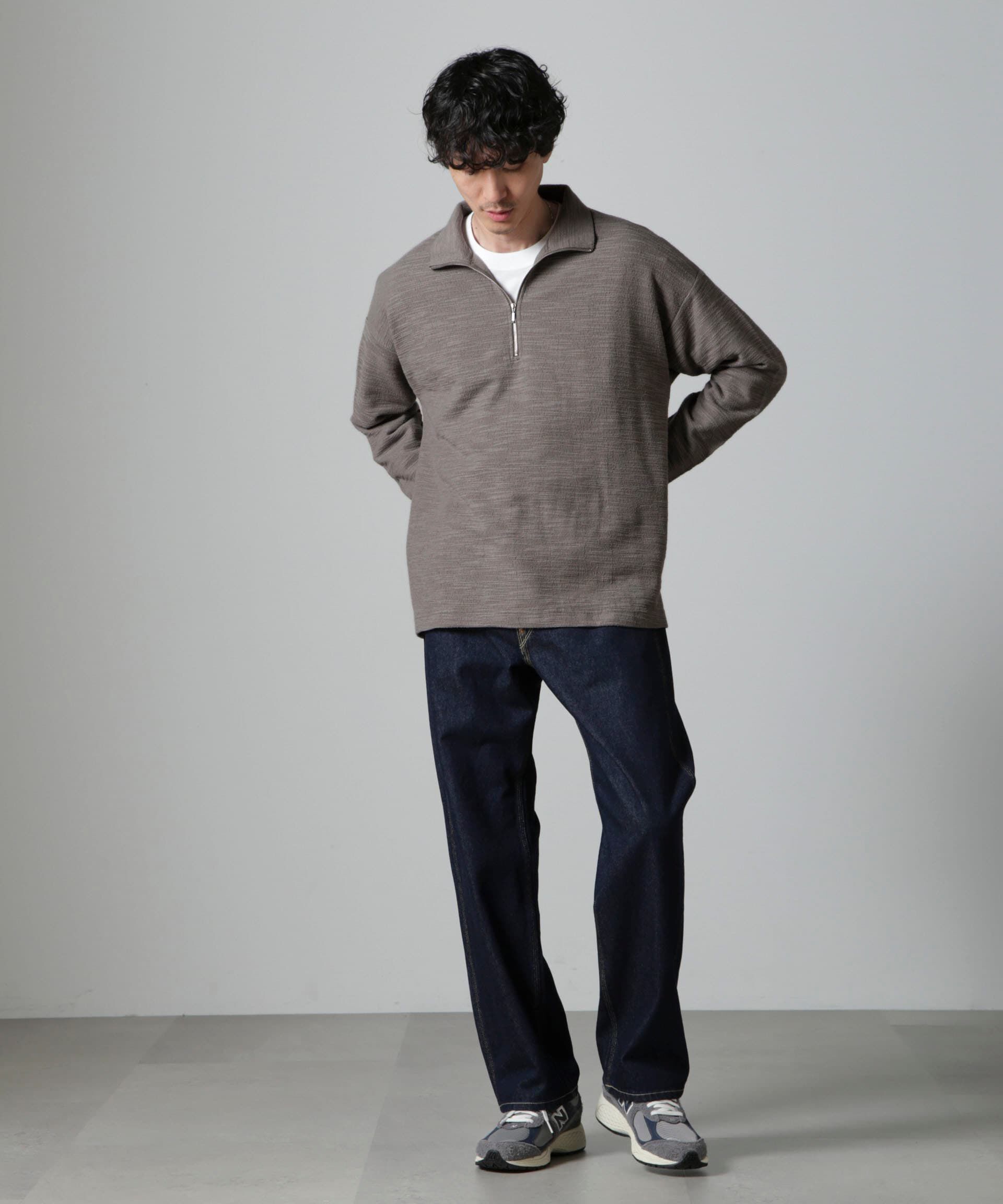 nano･universe「ブークレジャガード ハーフZIP 長袖」|Tシャツ・カットソー|