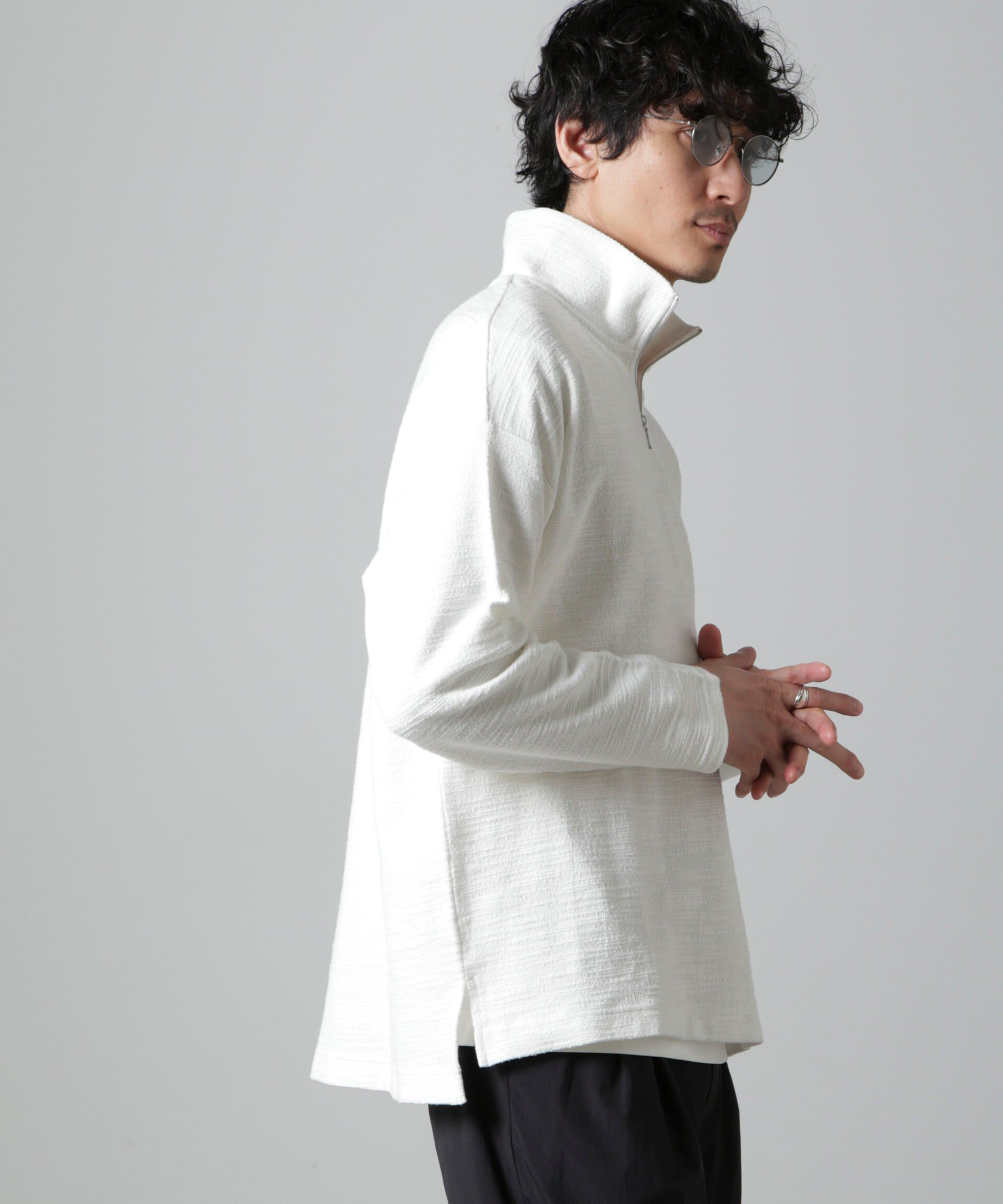 nano･universe「ブークレジャガード ハーフZIP 長袖」|Tシャツ・カットソー|