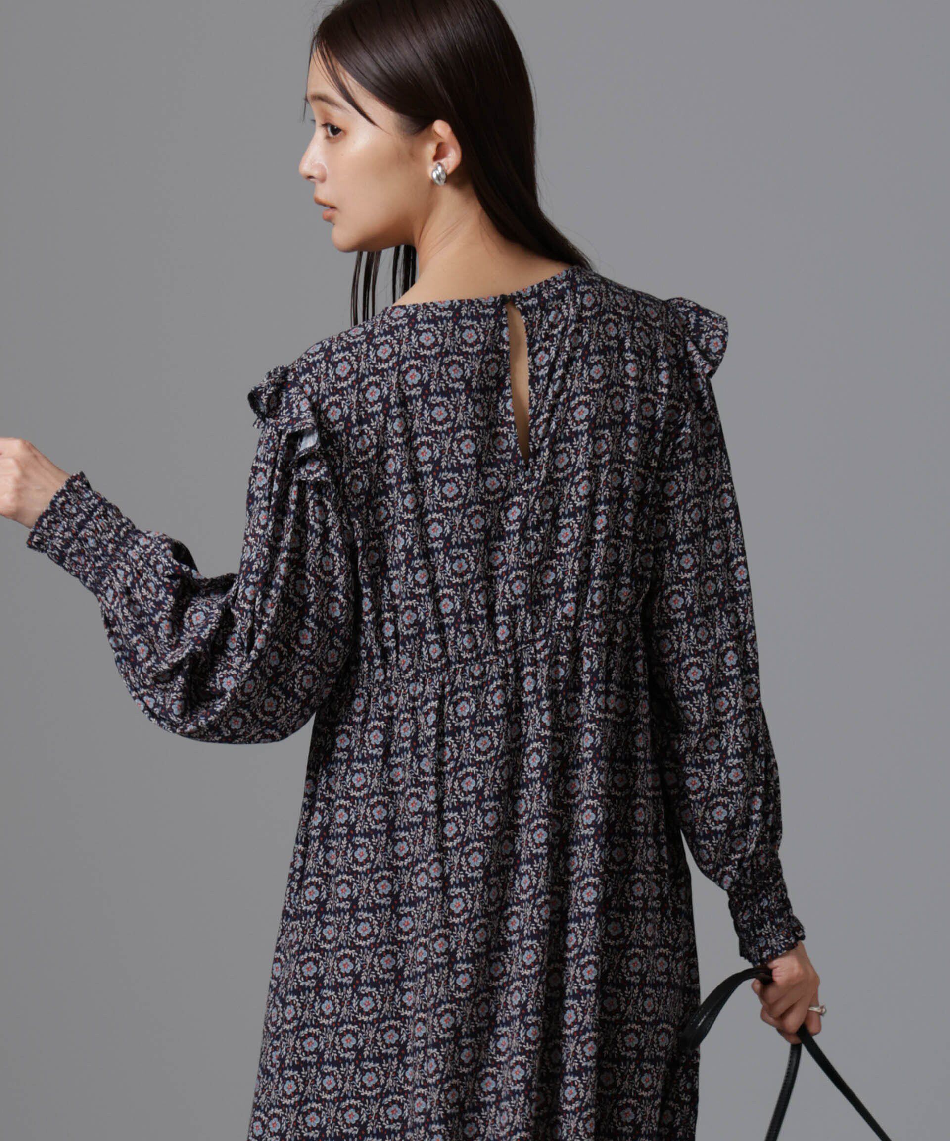 nano･universe「サークルフラワープリントワンピース」|ワンピース|