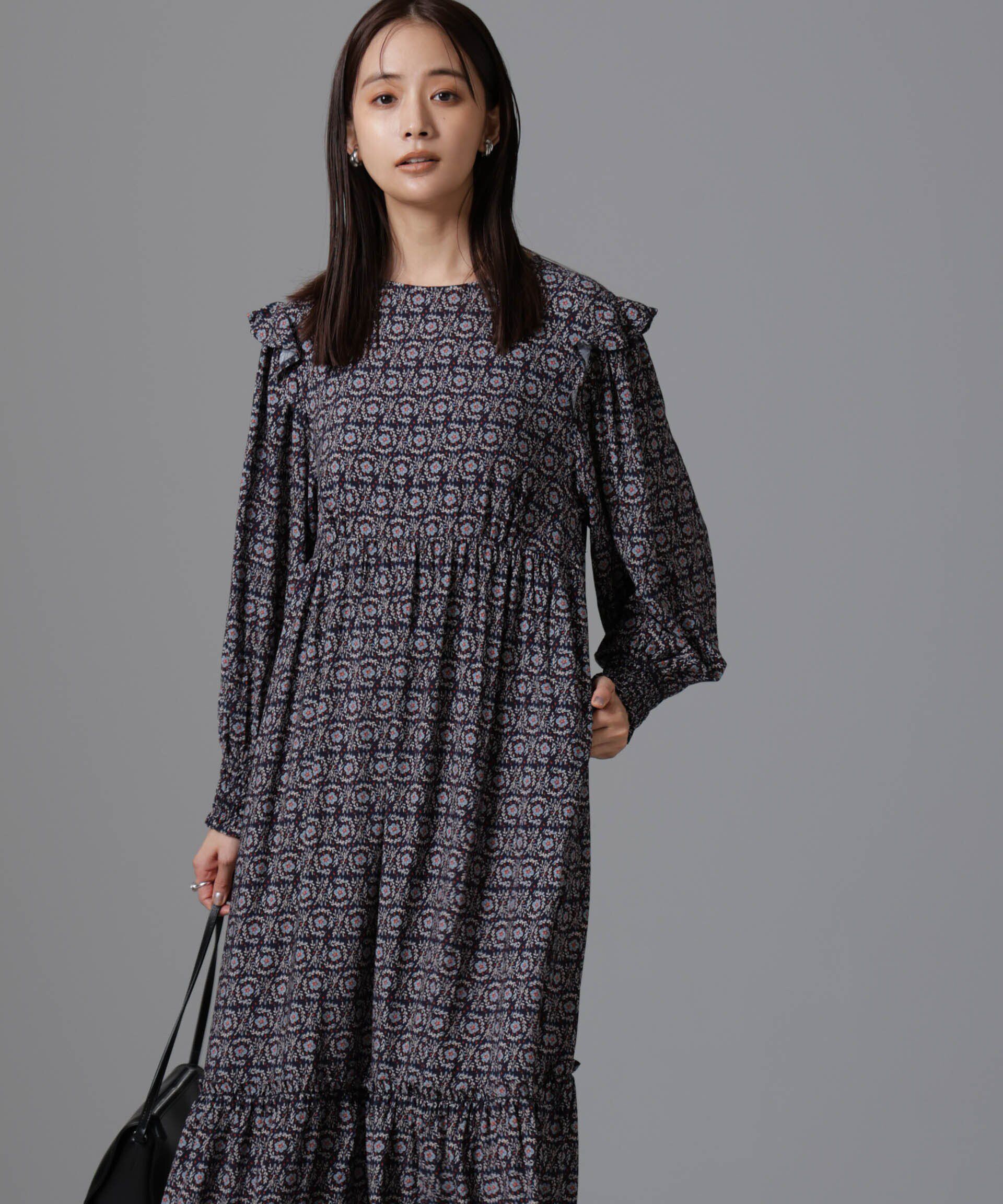 nano･universe「サークルフラワープリントワンピース」|ワンピース|