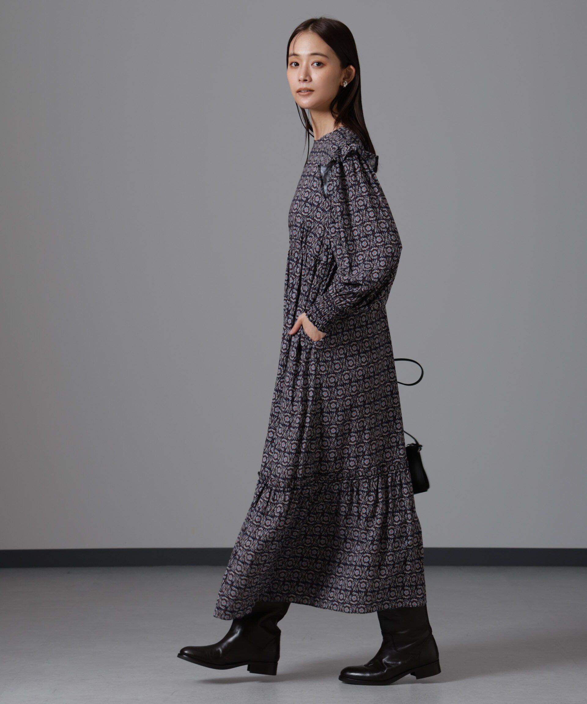 nano･universe「サークルフラワープリントワンピース」|ワンピース|