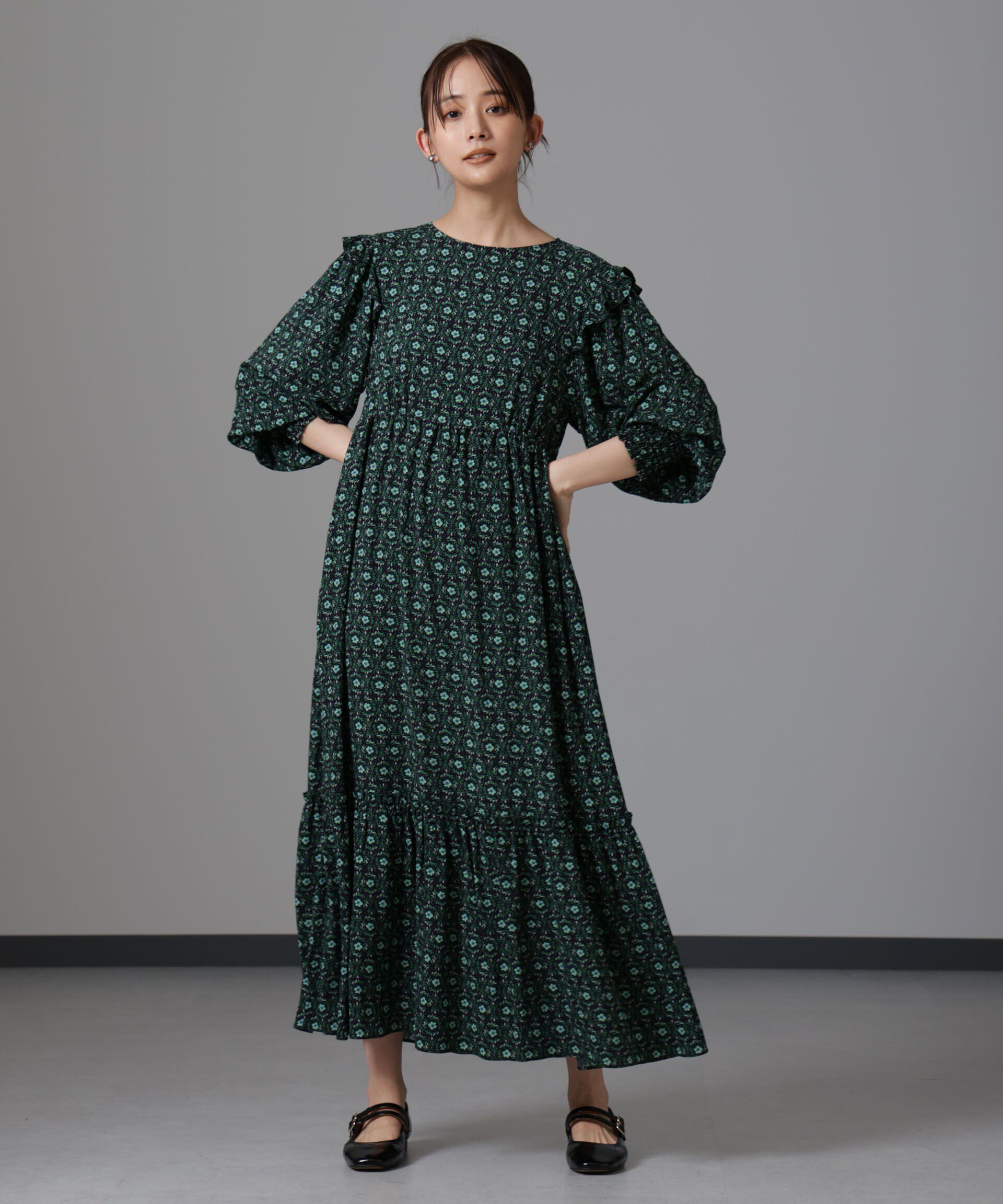 nano･universe「サークルフラワープリントワンピース」|ワンピース|