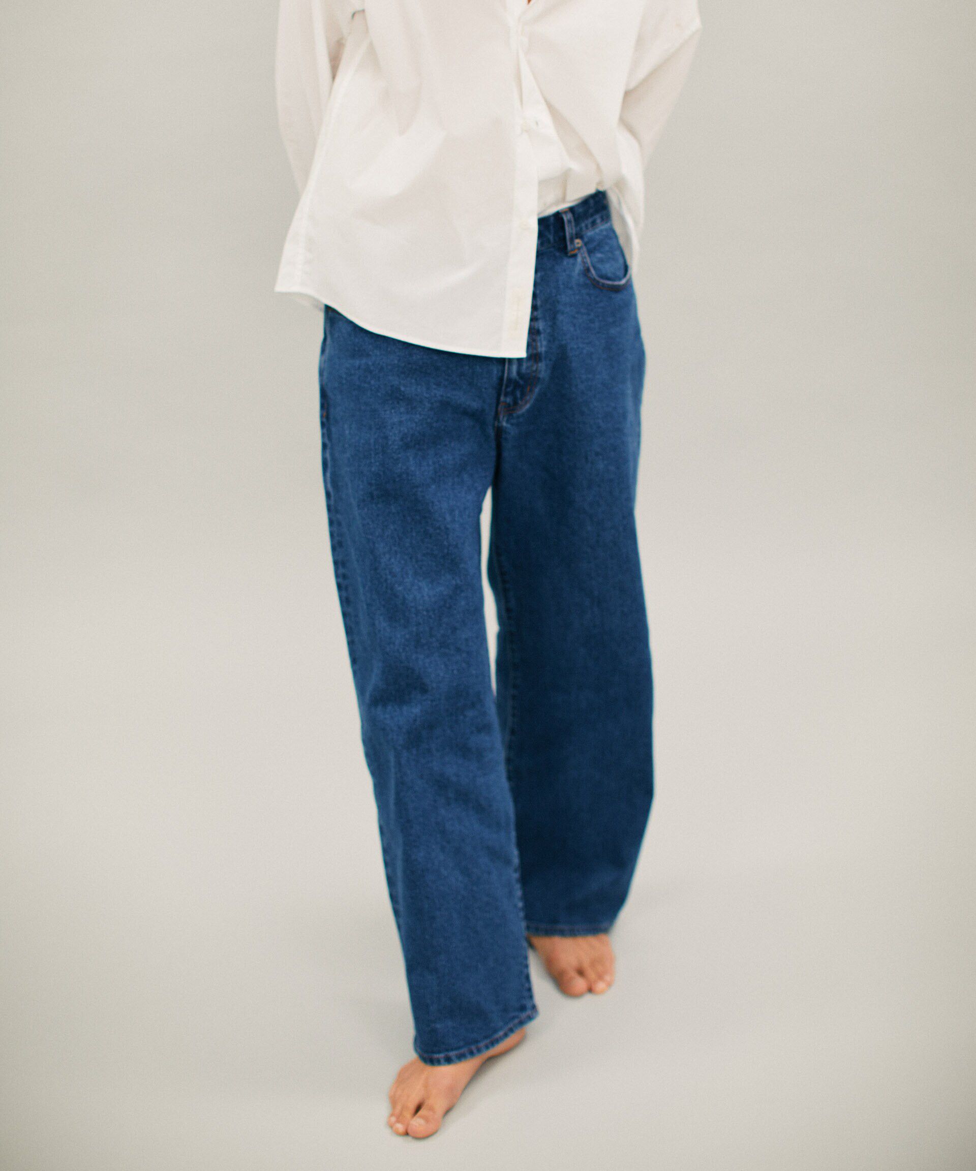 nano･universe「「MC」TIMELESS WARDROBE リラックスフィットデニム 252」|チノ|ネイビー