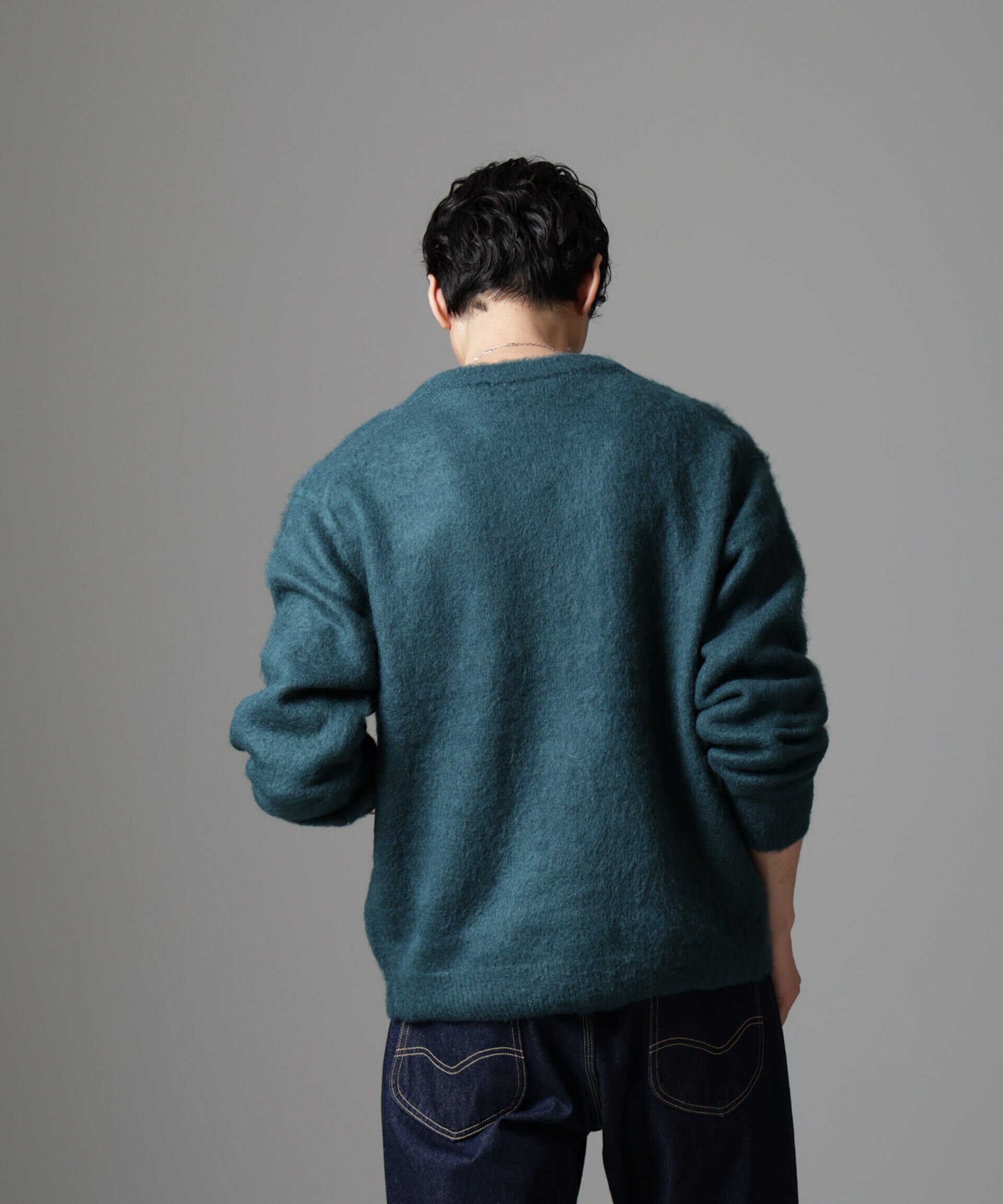 nano･universe「モヘヤブレンド起毛Vネックニット」|ニット・セーター|