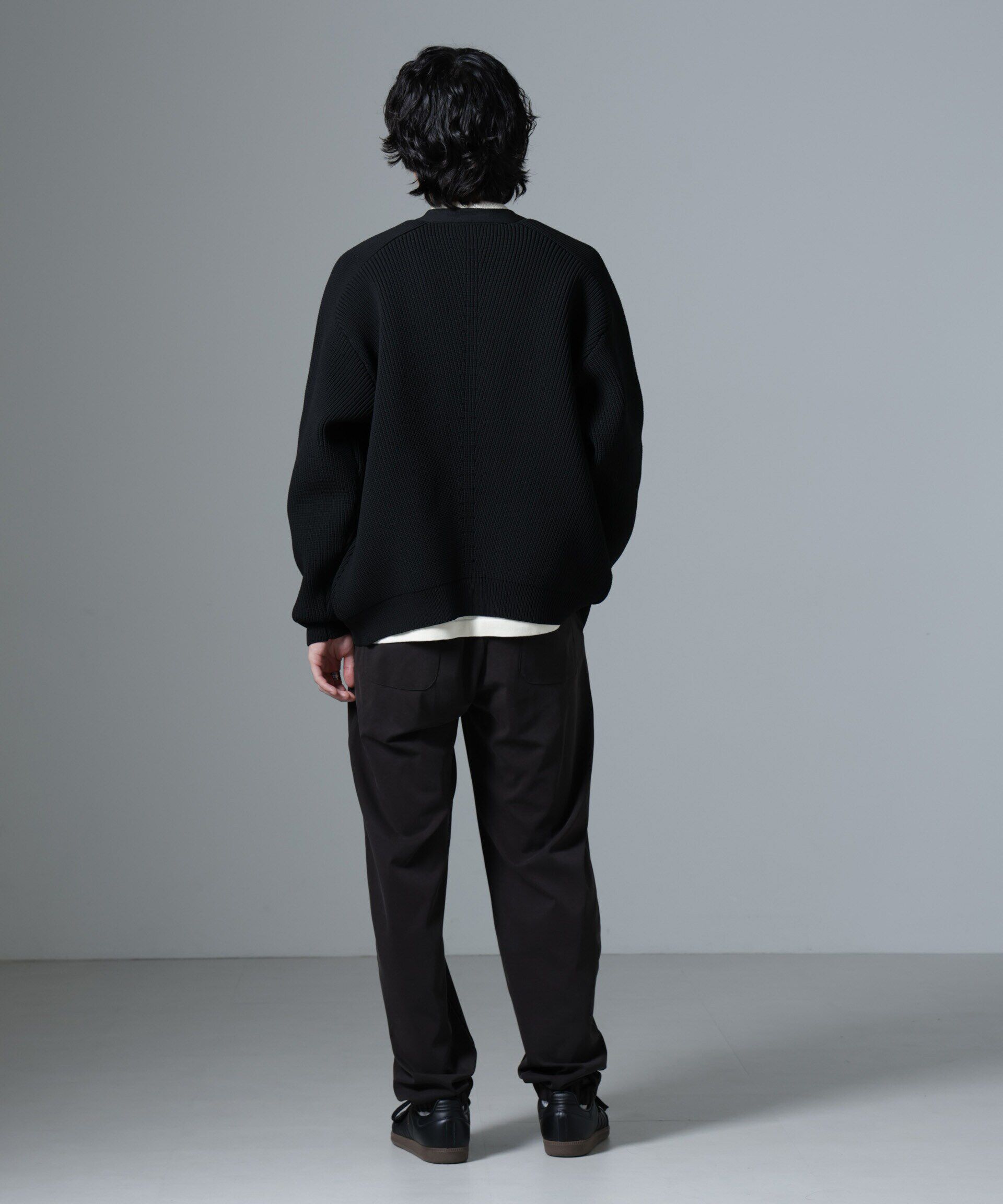 nano･universe「ヌバックライクスムースジョガーパンツ」|チノ|