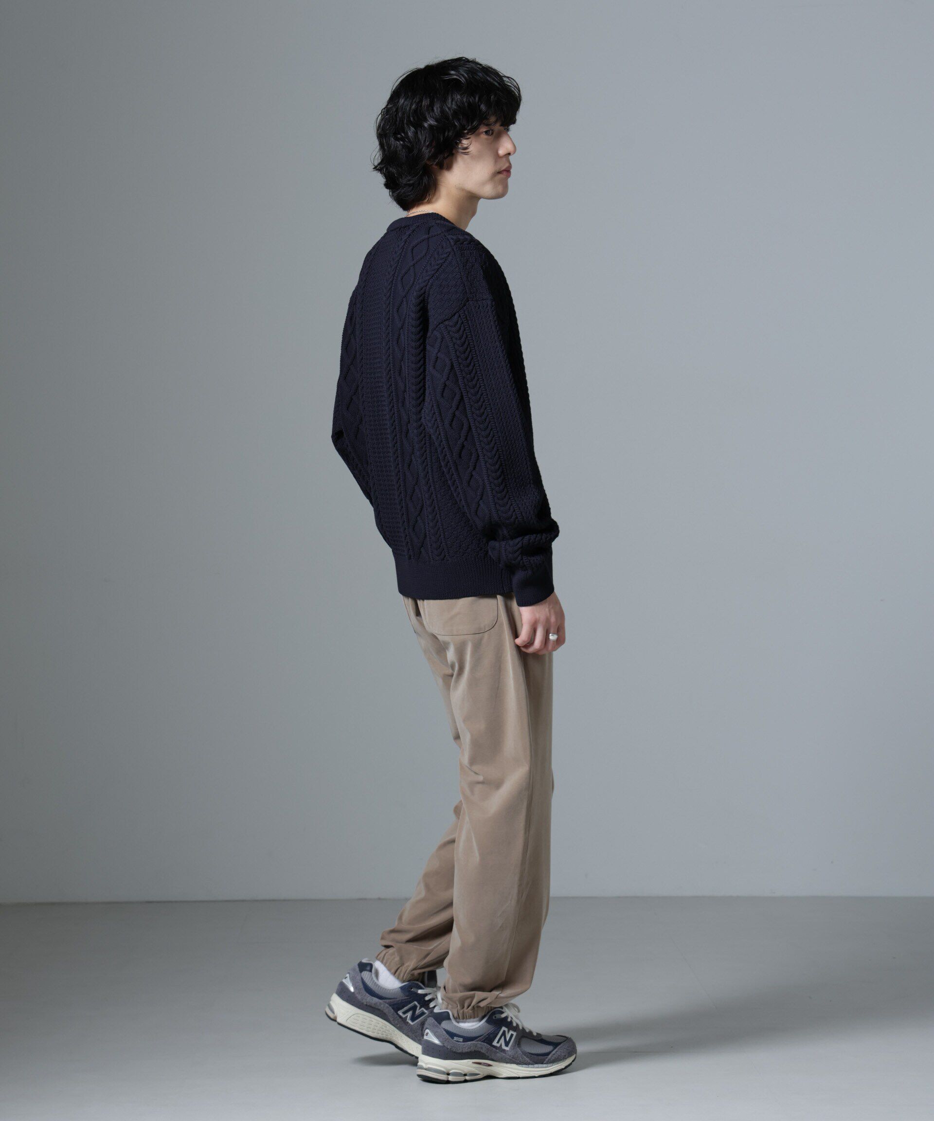 nano･universe「ヌバックライクスムースジョガーパンツ」|チノ|