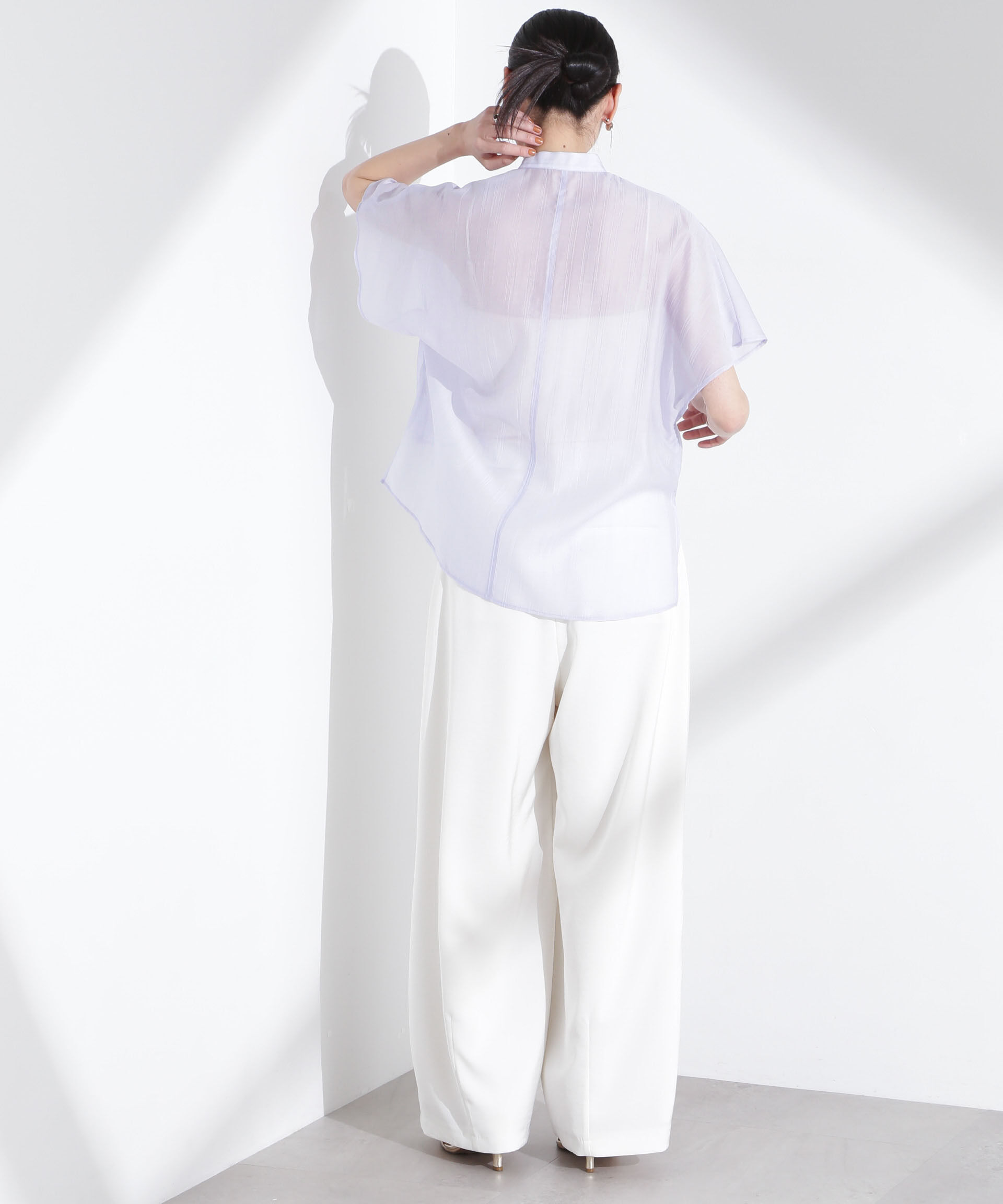 nano･universe「ポンチョデザインシャツ」|シャツ・ブラウス|