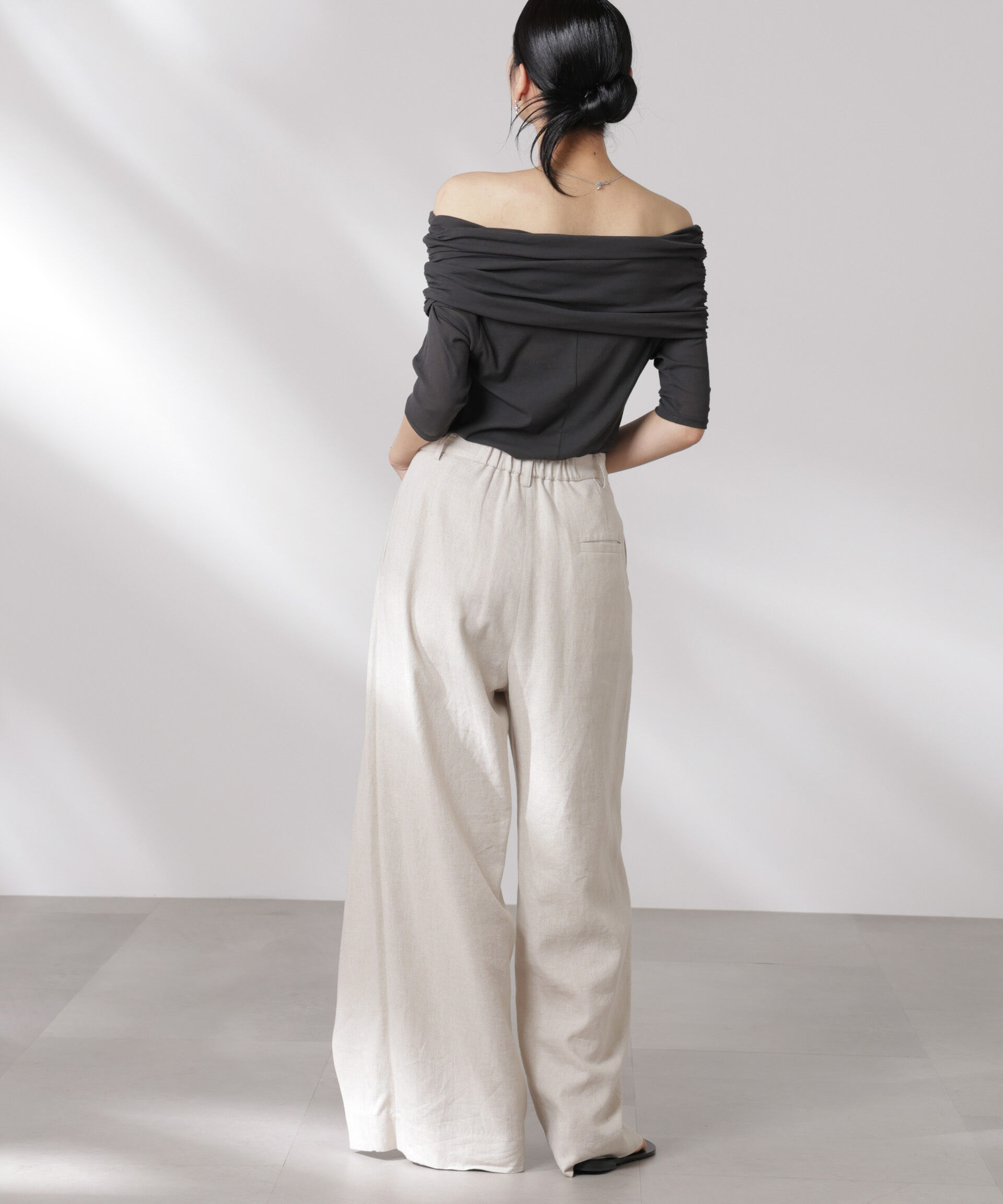 nano･universe「オフショルダーシアートップス」|Tシャツ・カットソー|