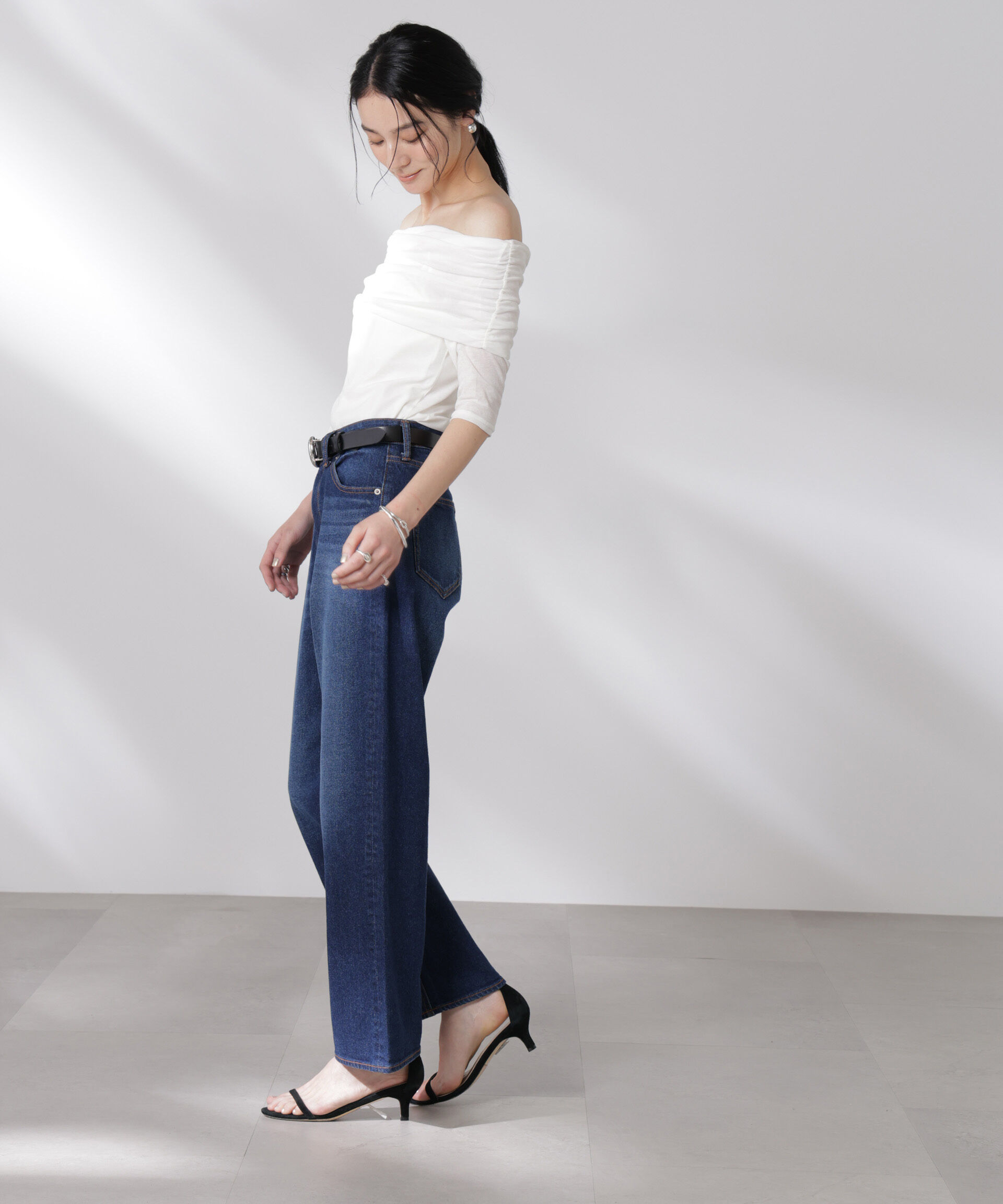 nano･universe「オフショルダーシアートップス」|Tシャツ・カットソー|