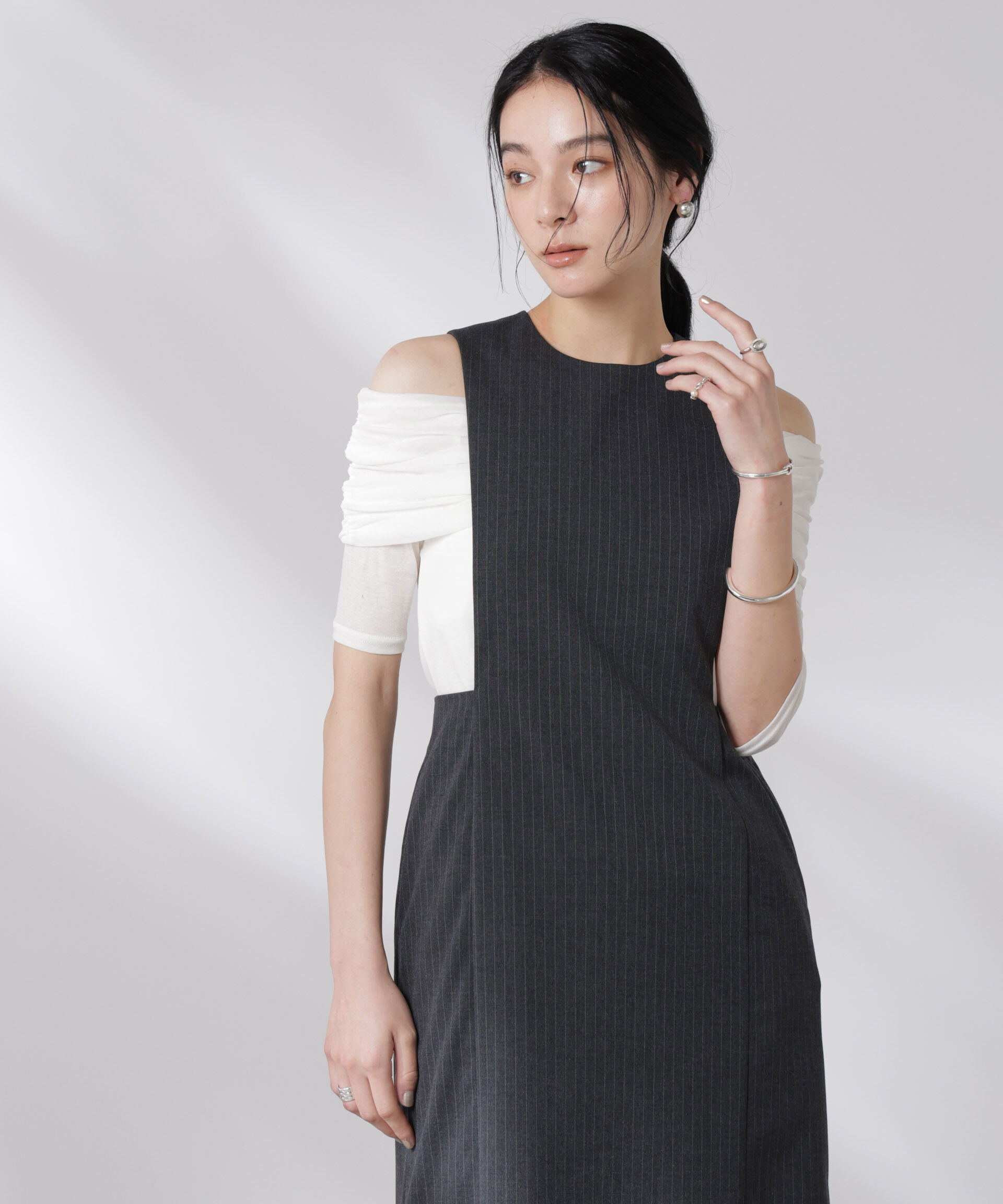 nano･universe「オフショルダーシアートップス」|Tシャツ・カットソー|