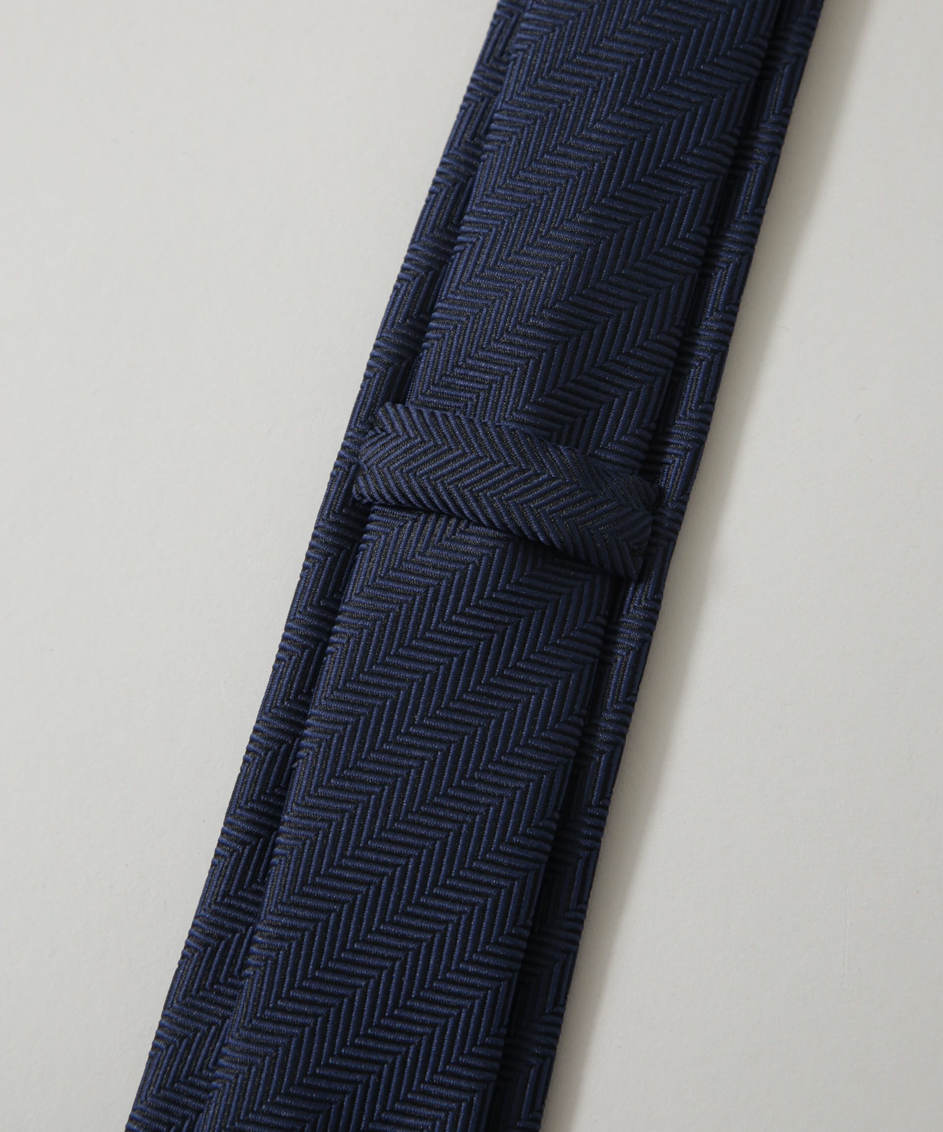 nano･universe「京都西陣ウォッシャブルヘリンボーンソリッドネクタイ」|ネクタイ・蝶ネクタイ|