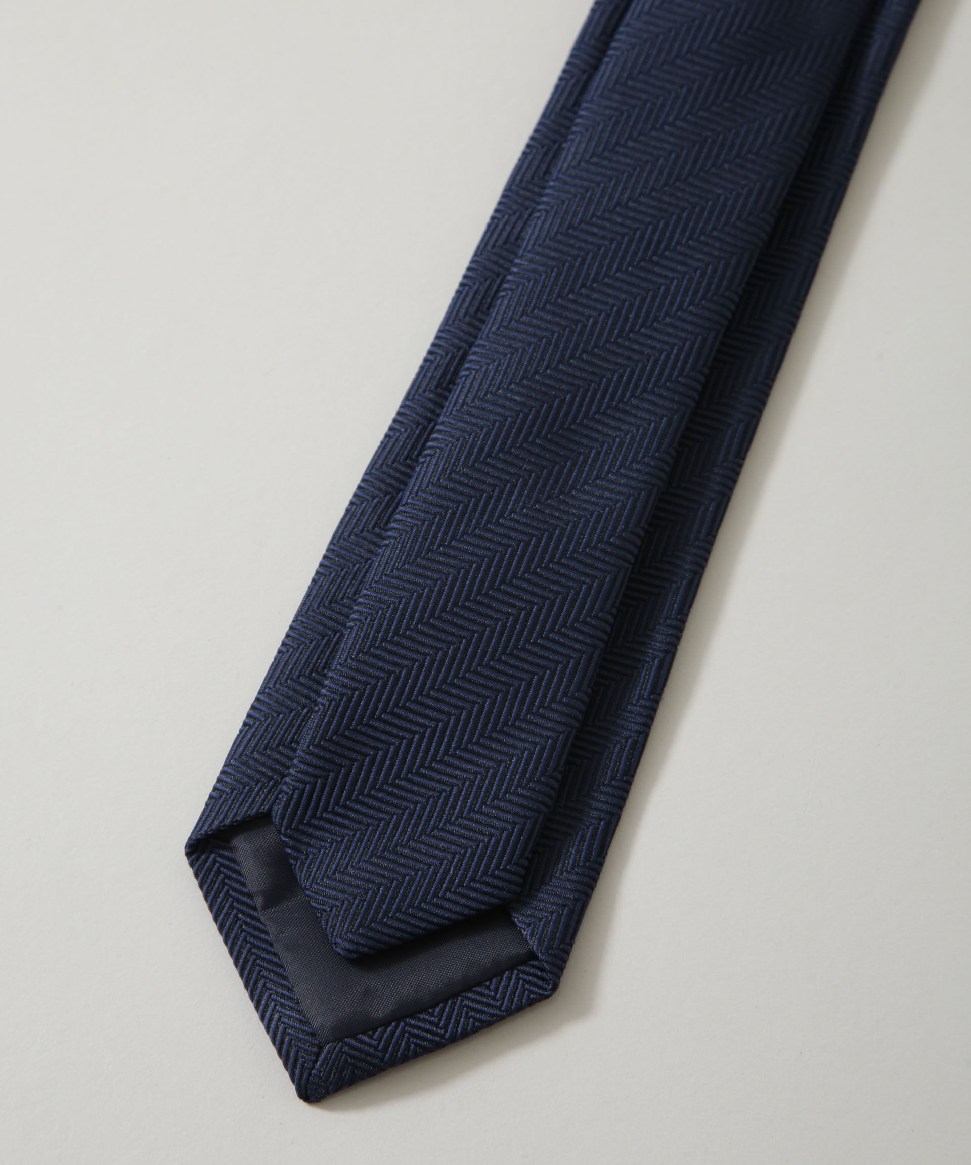 nano･universe「京都西陣ウォッシャブルヘリンボーンソリッドネクタイ」|ネクタイ・蝶ネクタイ|