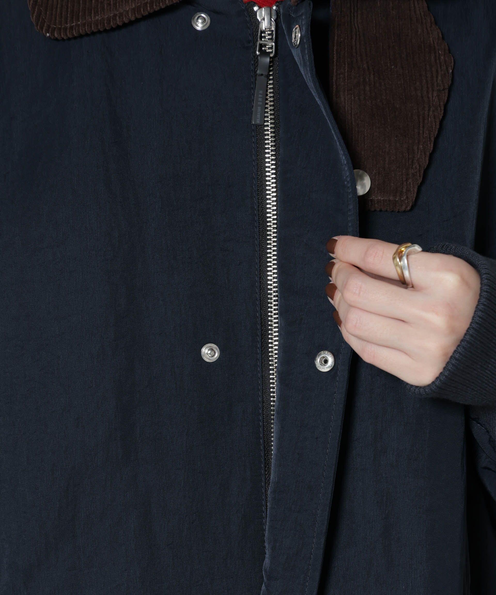 nano･universe「「STEVELOUR」「西川ダウン(R)」ミリタリーロングコート」|ダウン|