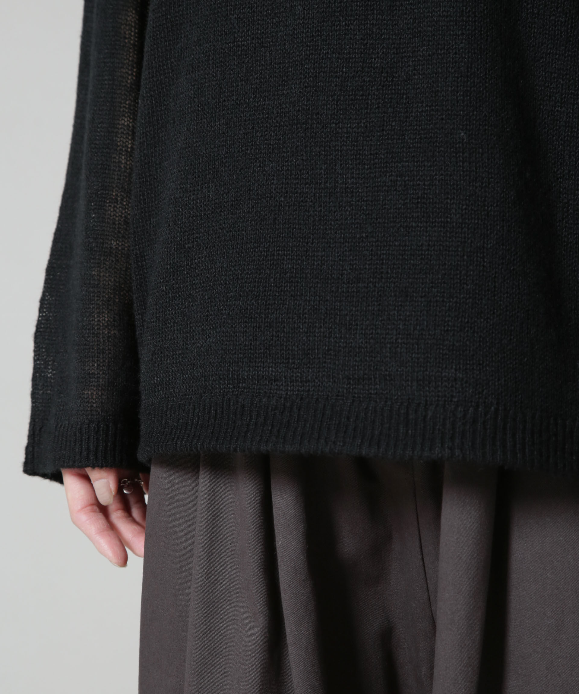 nano･universe「アメスリレイヤードデザインニット」|ニット・セーター|