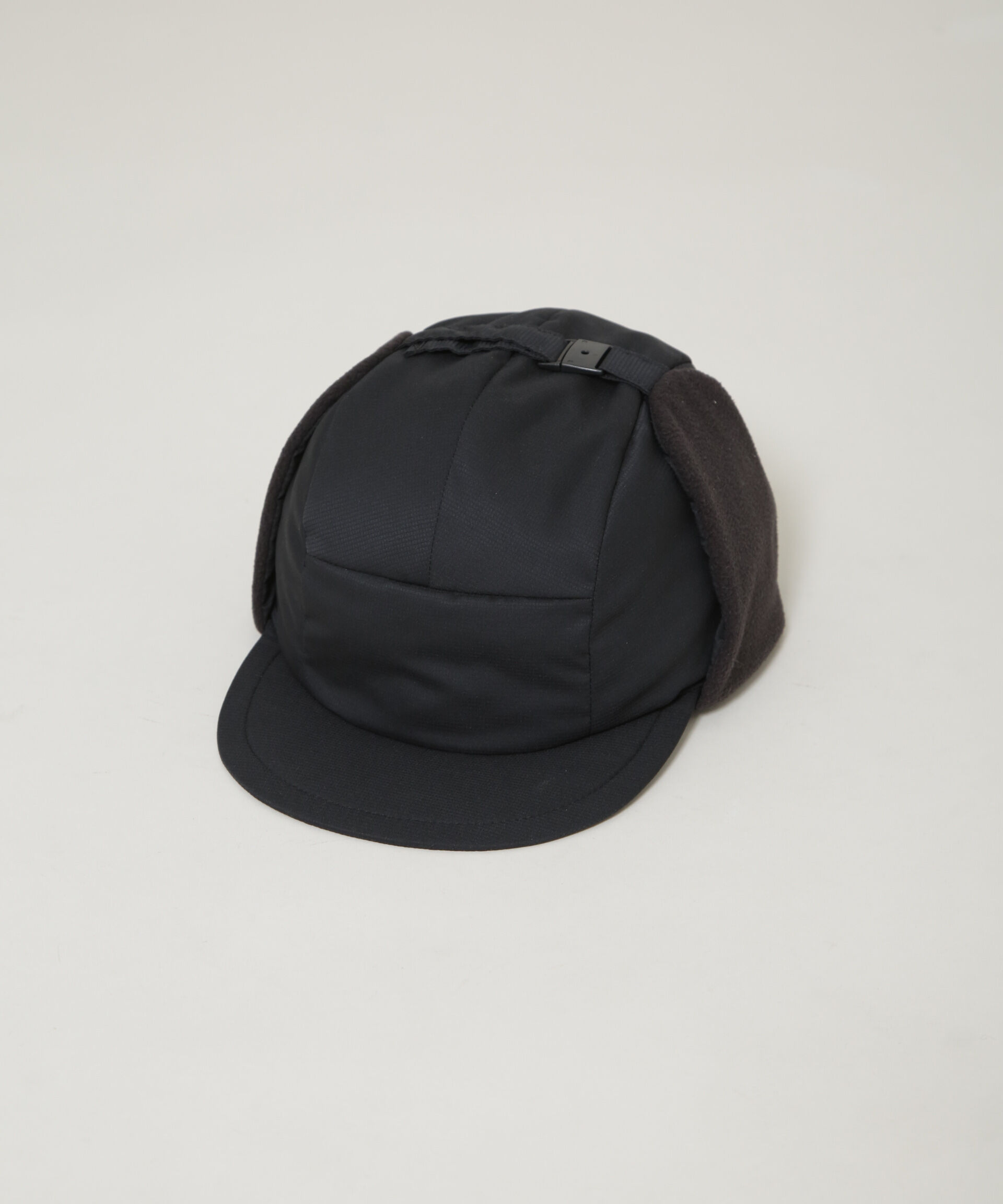 nano･universe「「NJ/CLUB」イヤーフラップキャップ」|キャップ・キャスケット|ブラック
