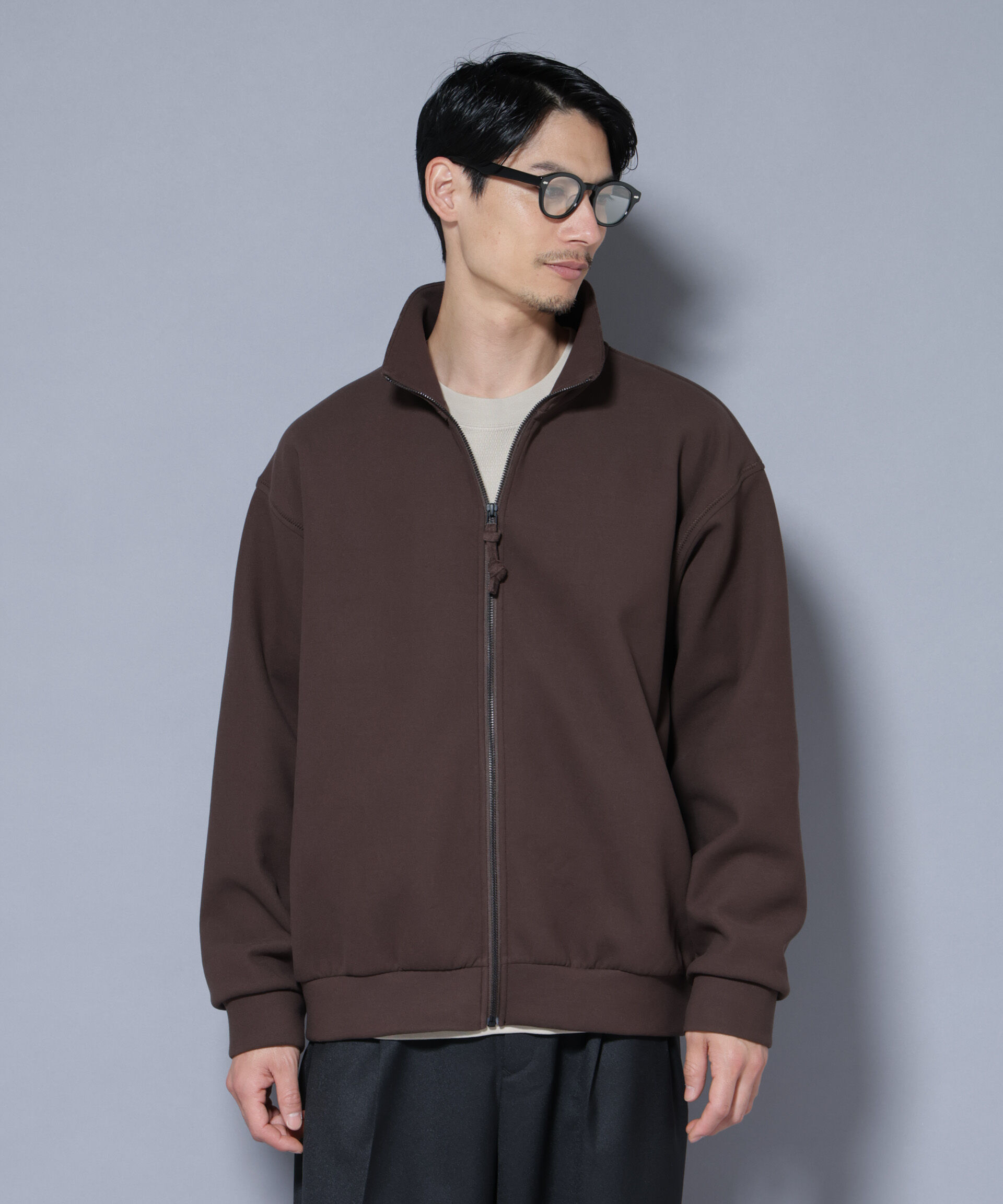 nano･universe「スーパーストレッチブラッシュドポンチブルゾン」|Tシャツ・カットソー|