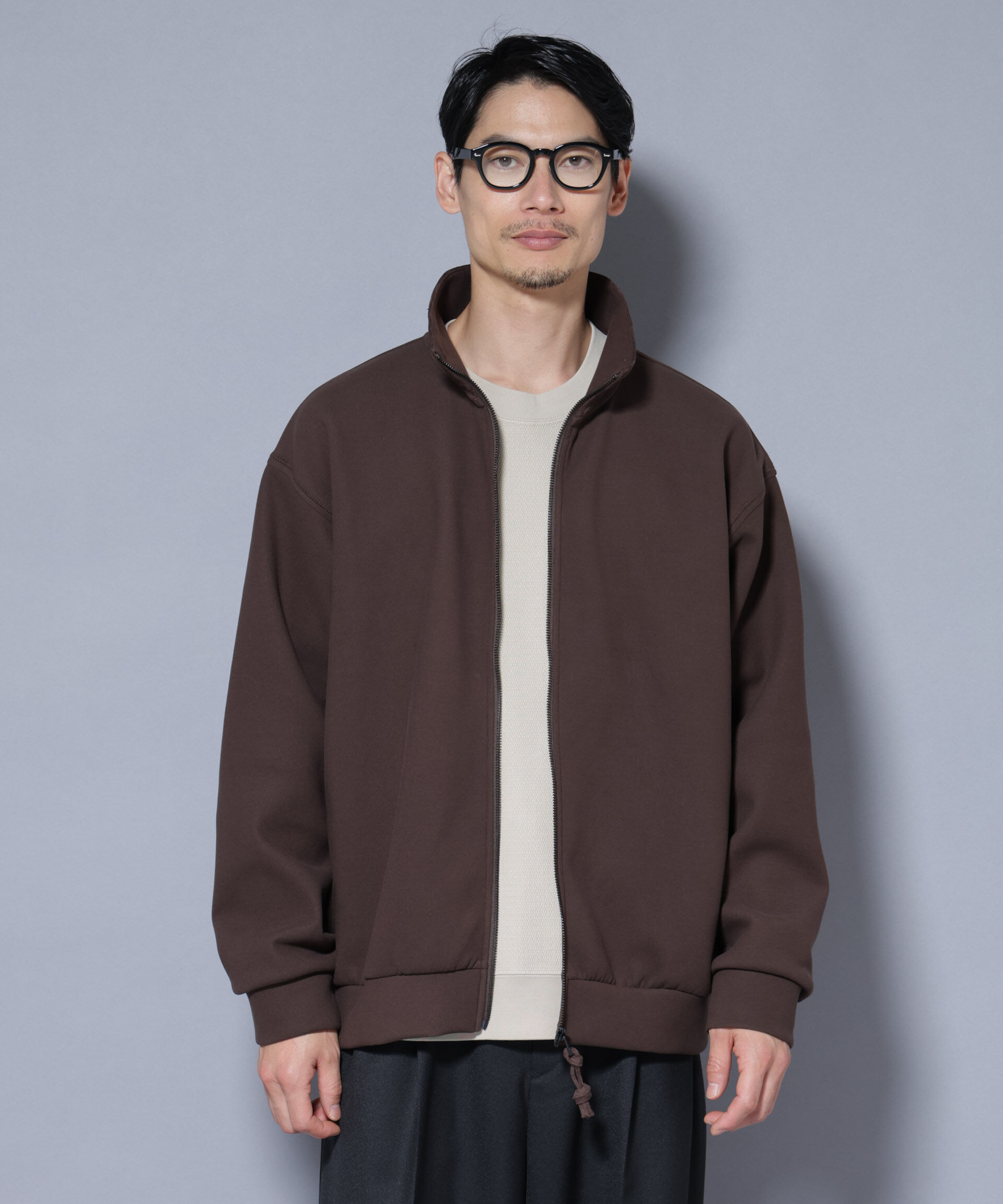 nano･universe「スーパーストレッチブラッシュドポンチブルゾン」|Tシャツ・カットソー|