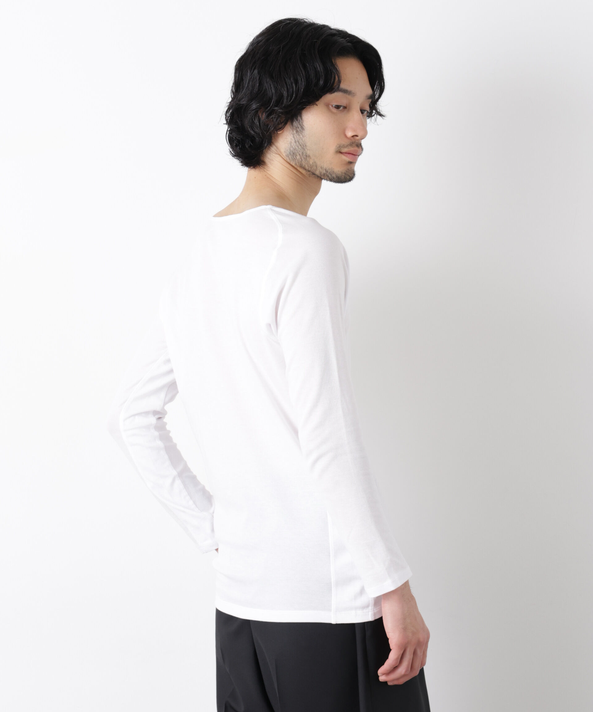 nano･universe「Anti Soaked(R)Plus インナーTシャツ 長袖」|Tシャツ・カットソー|