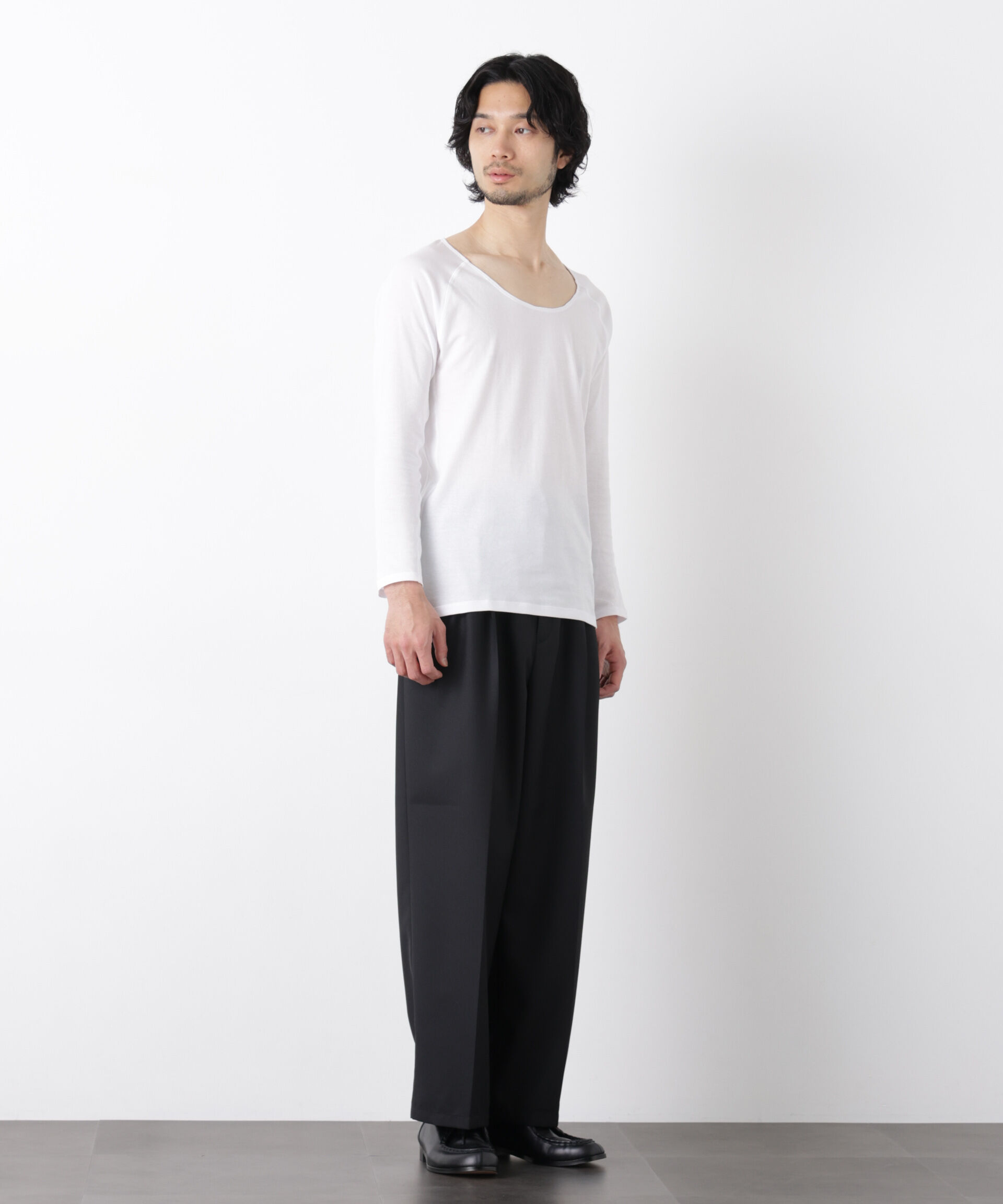 nano･universe「Anti Soaked(R)Plus インナーTシャツ 長袖」|Tシャツ・カットソー|