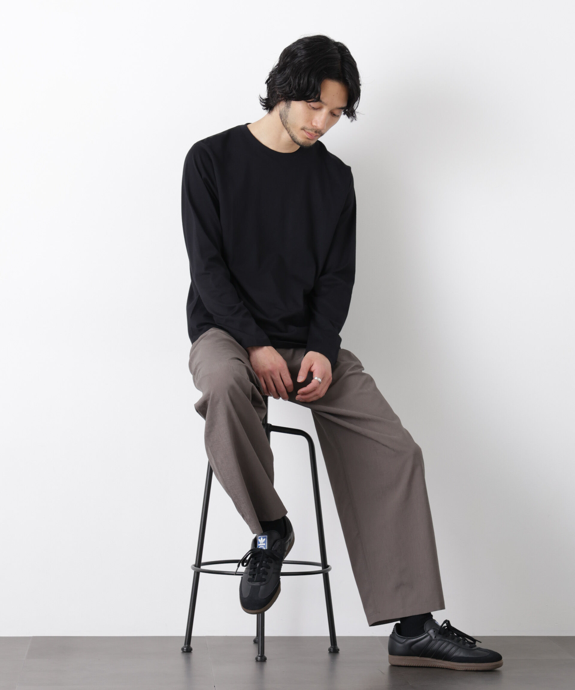 nano･universe「Anti Soaked(R)汗染み防止 クルーネックTシャツ」|Tシャツ・カットソー|