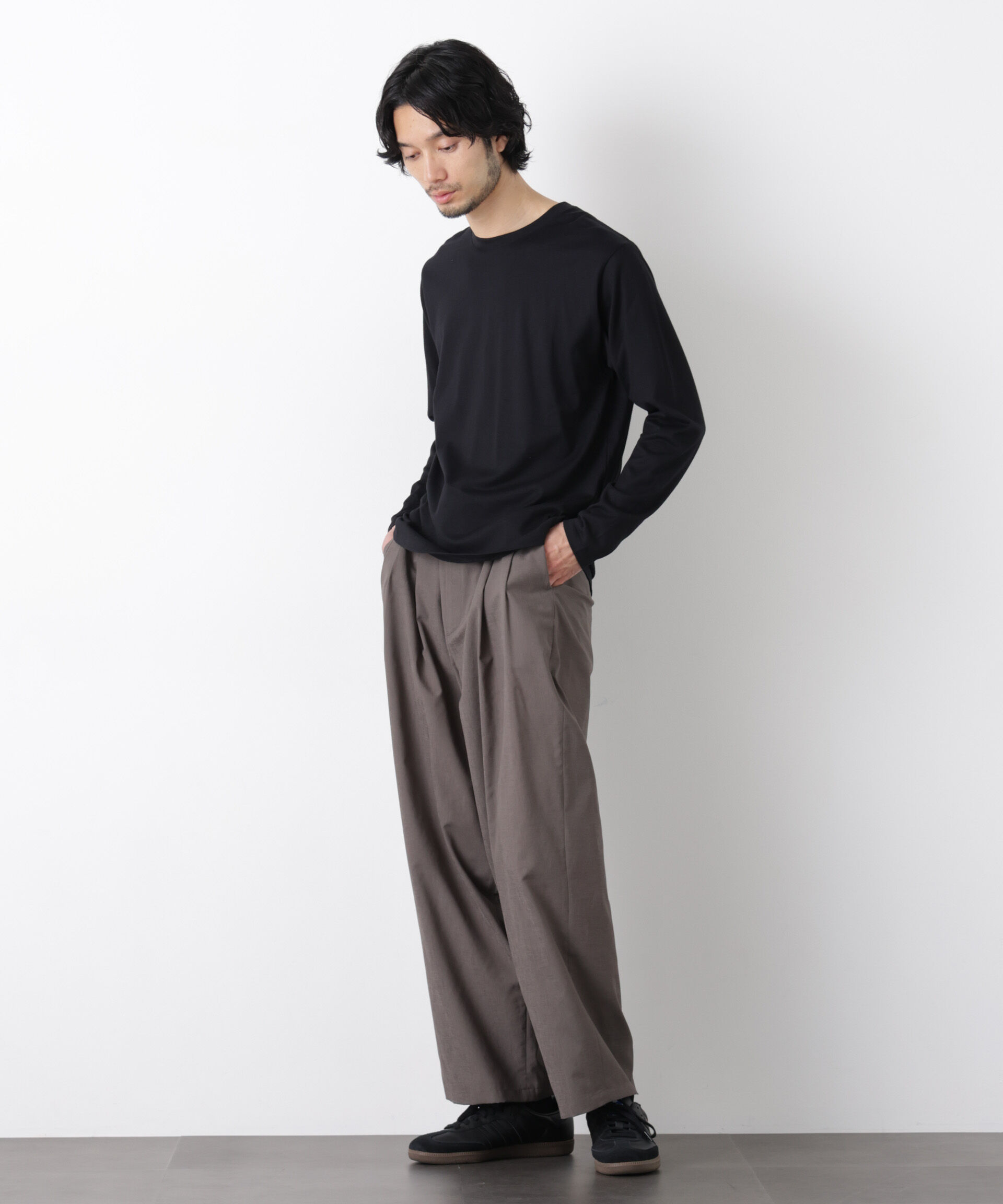 nano･universe「Anti Soaked(R)汗染み防止 クルーネックTシャツ」|Tシャツ・カットソー|