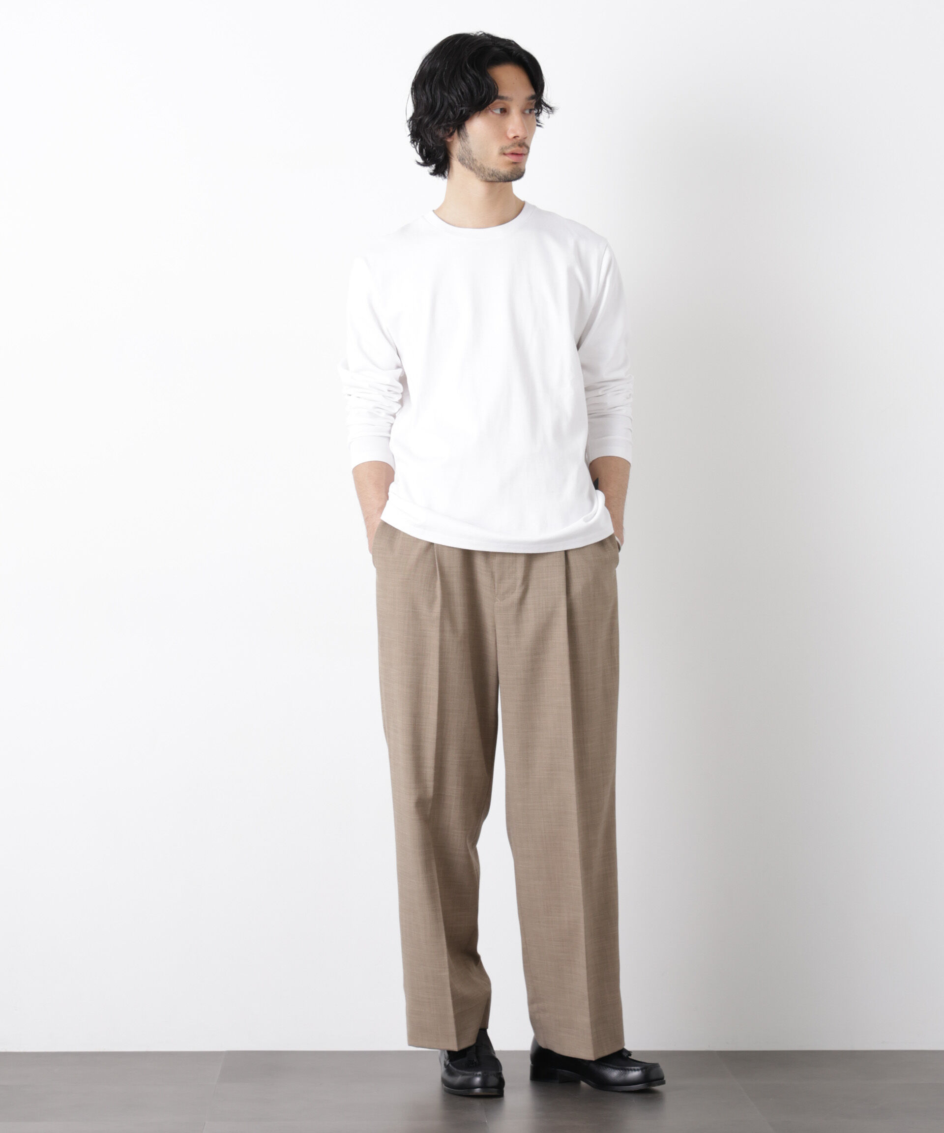 nano･universe「Anti Soaked(R)汗染み防止 クルーネックTシャツ」|Tシャツ・カットソー|