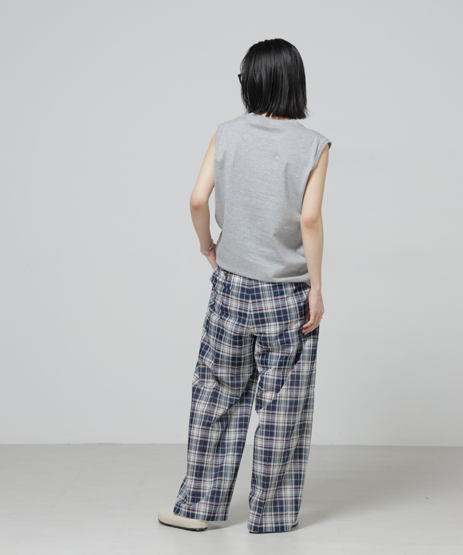 nano･universe「Anti Soaked(R) 汗染み防止ノースリーブTシャツ」|Tシャツ・カットソー|