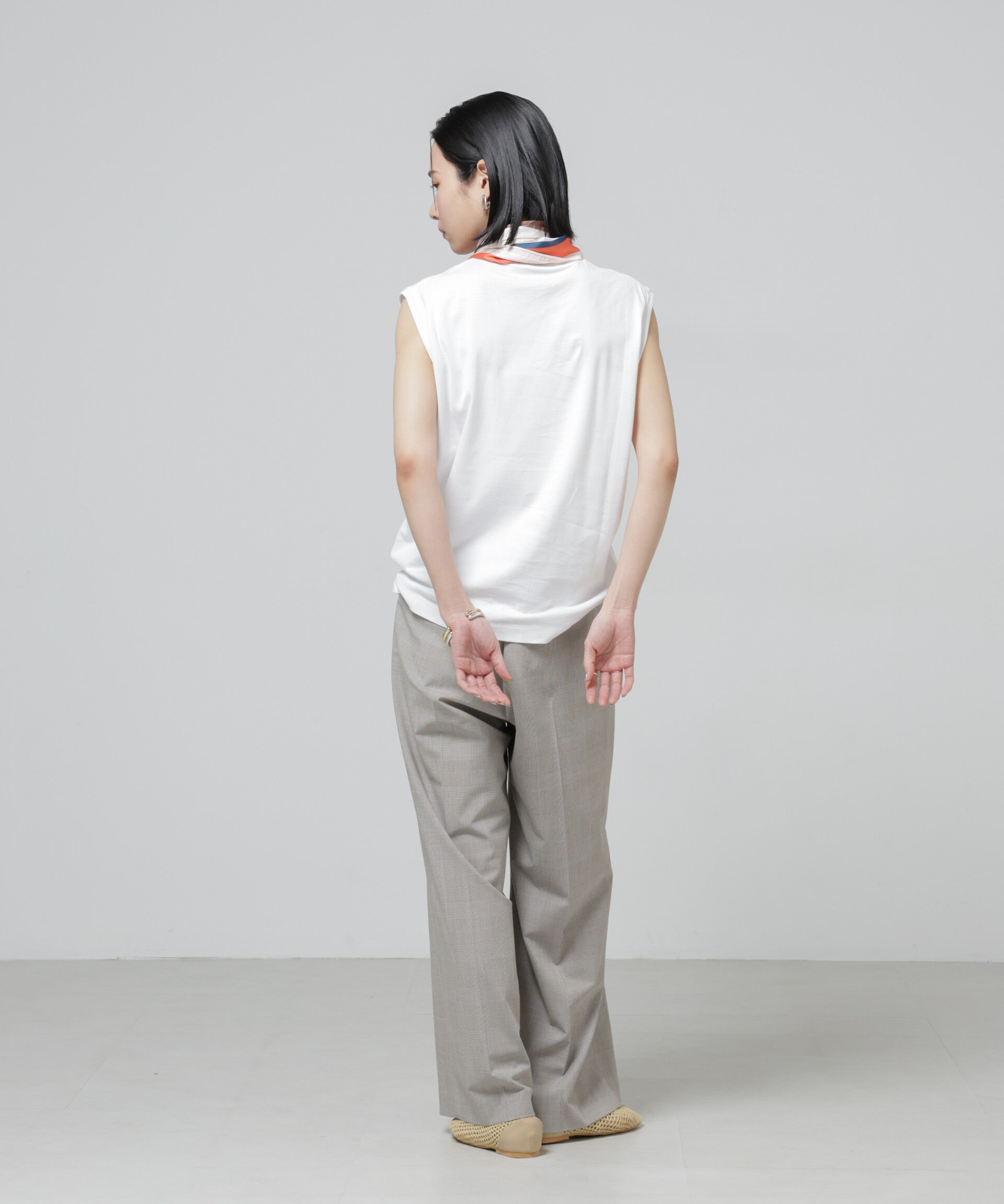 nano･universe「Anti Soaked(R) 汗染み防止ノースリーブTシャツ」|Tシャツ・カットソー|