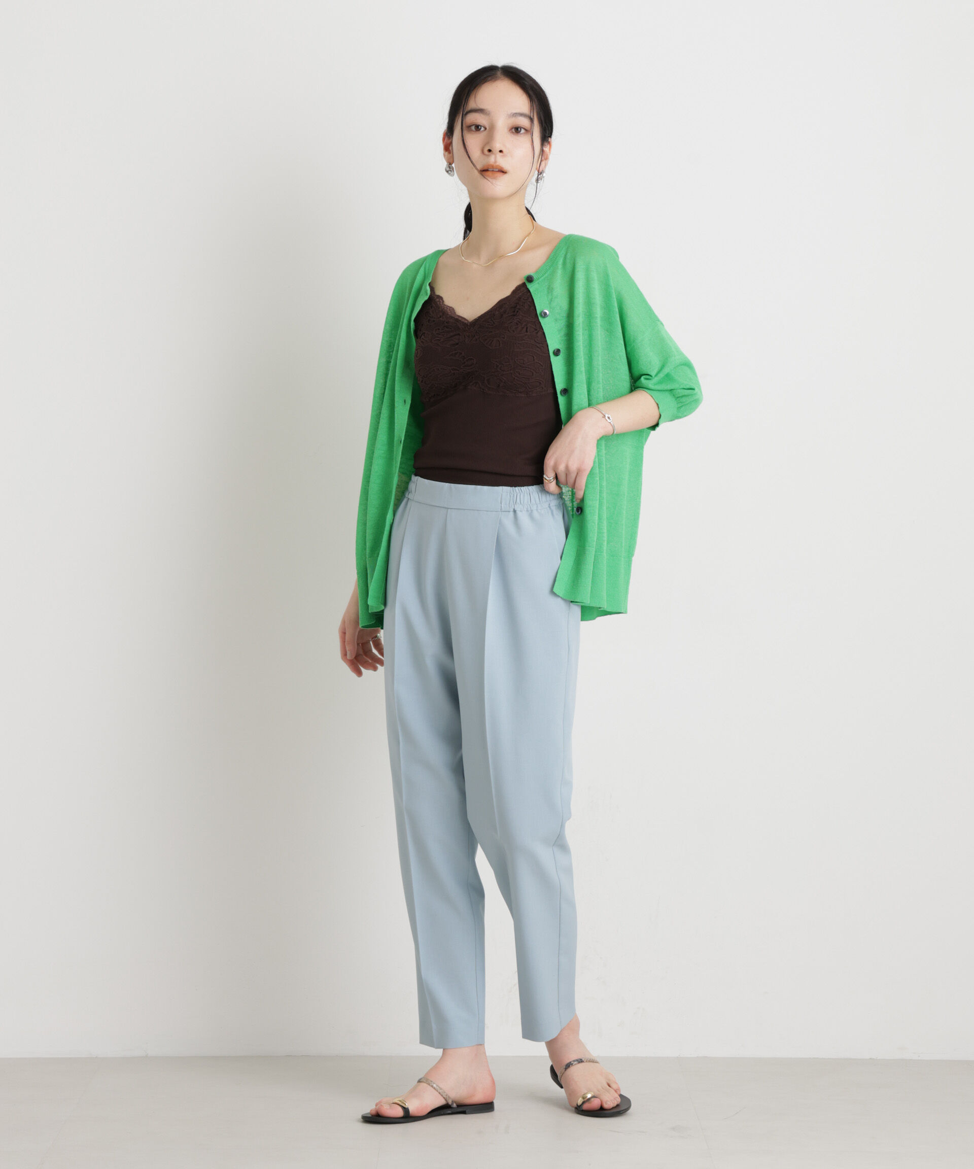 nano･universe「ライトファンクションイージーテーパードパンツ」|チノ|