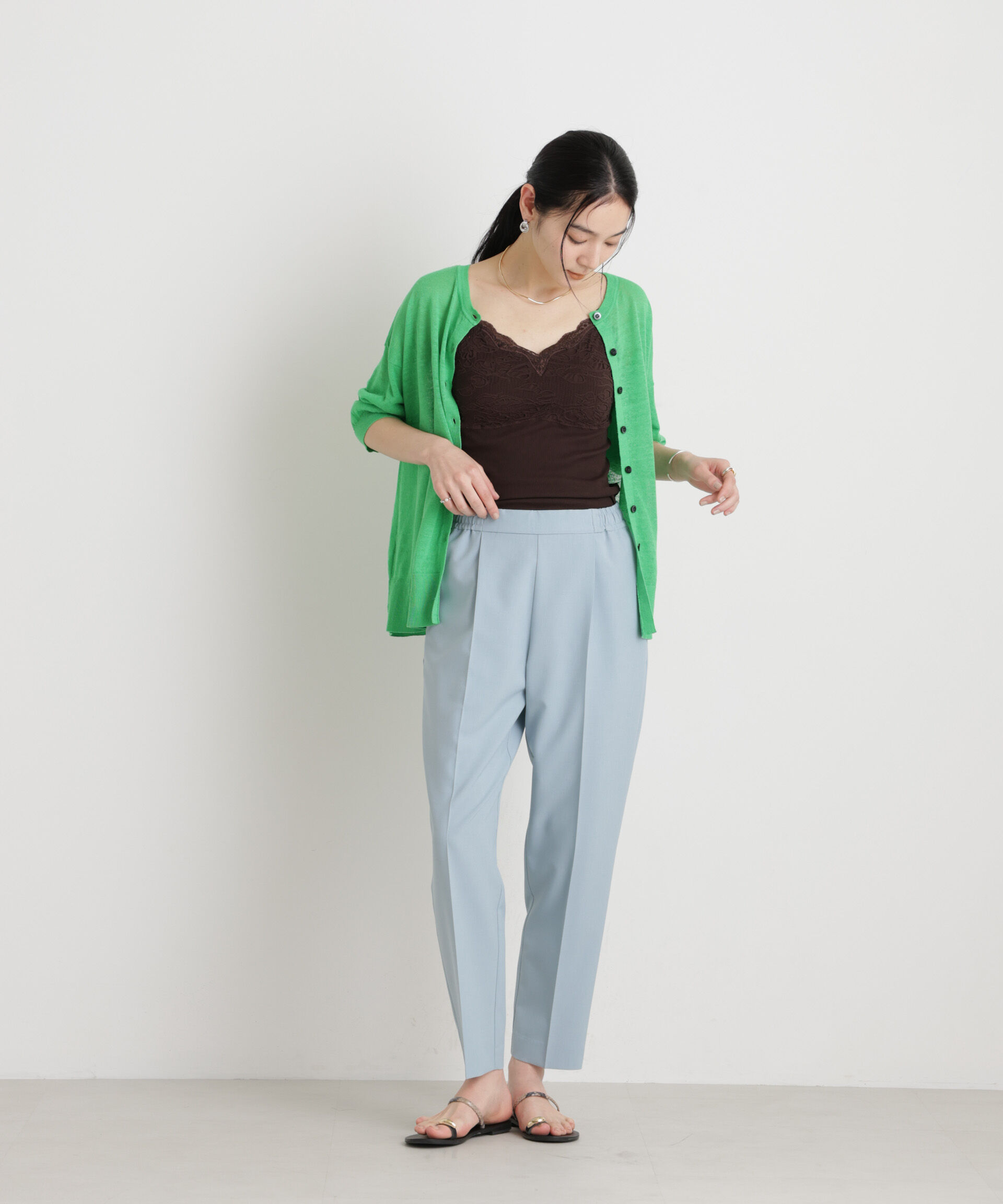 nano･universe「ライトファンクションイージーテーパードパンツ」|チノ|