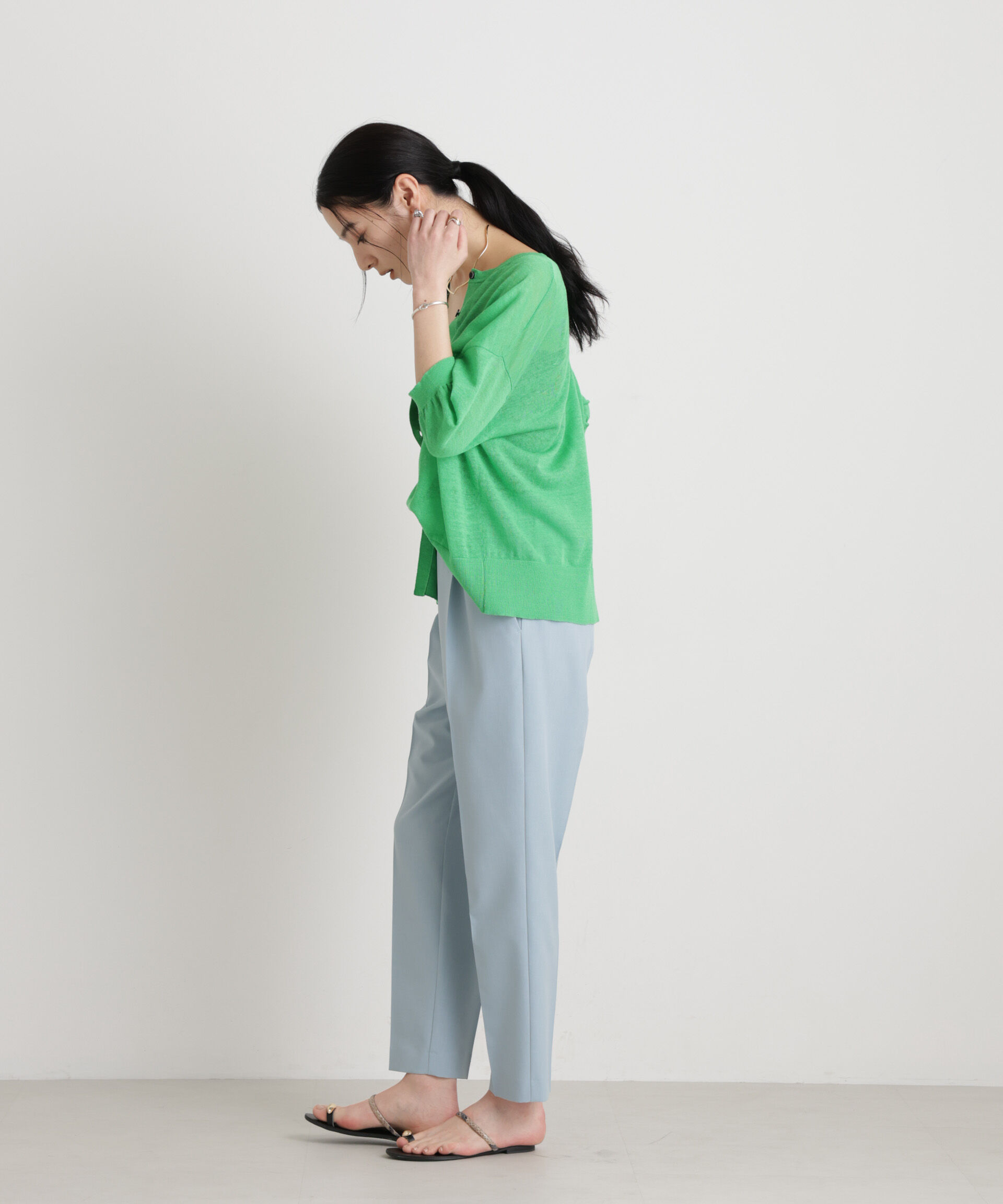 nano･universe「ライトファンクションイージーテーパードパンツ」|チノ|