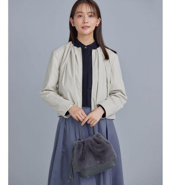 組曲「レザーライクライト ブルゾン」|ブルゾン・スタジャン|【WEB限定】ﾍ