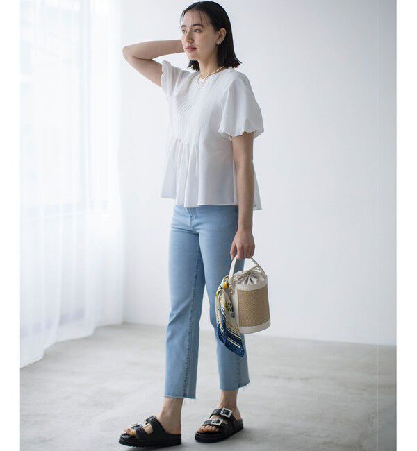 組曲「ドライタッチペプラム ブラウス」|シャツ・ブラウス|